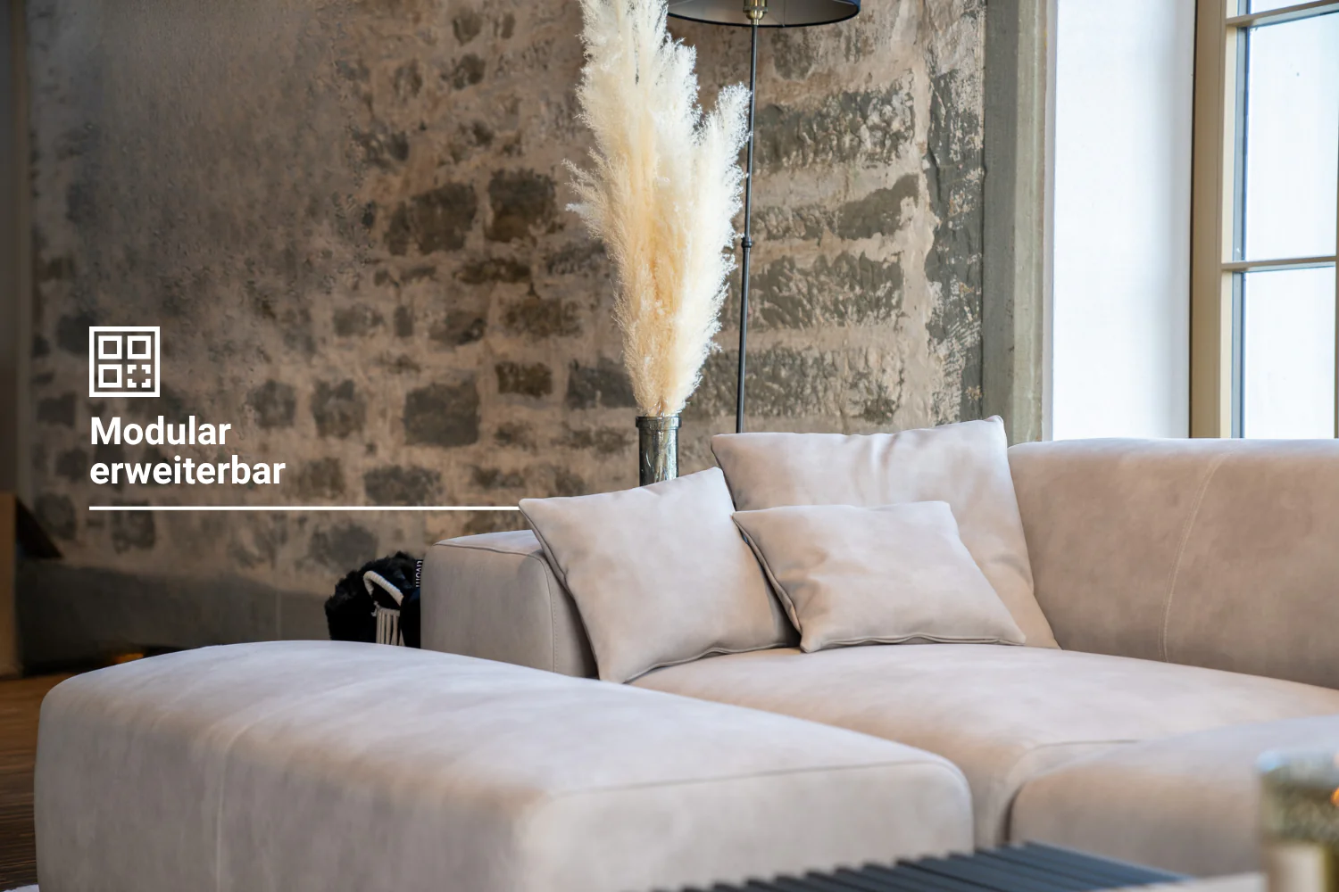 Modulares Ecksofa Nina 4-Sitzer Mini mit Schlaffunktion - Image 3