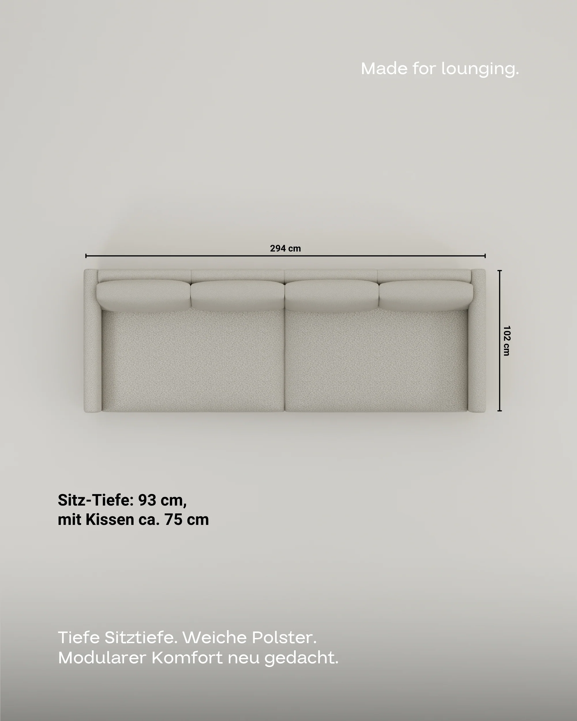 Modulares Sofa Aera 3-Sitzer mit Schlaffunktion - Image 10