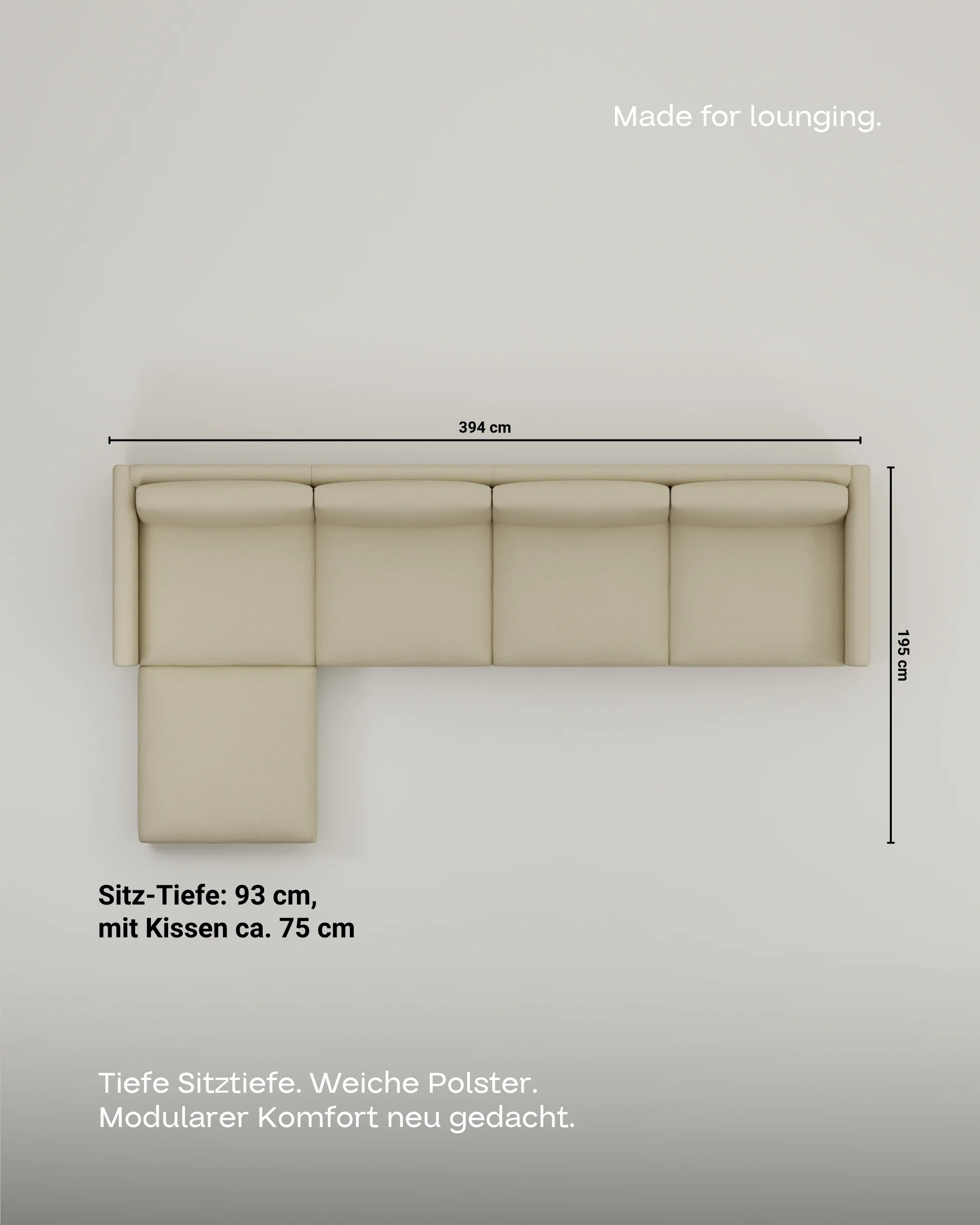 Modulares Sofa Aera 5-Sitzer mit Schlaffunktion - Image 10