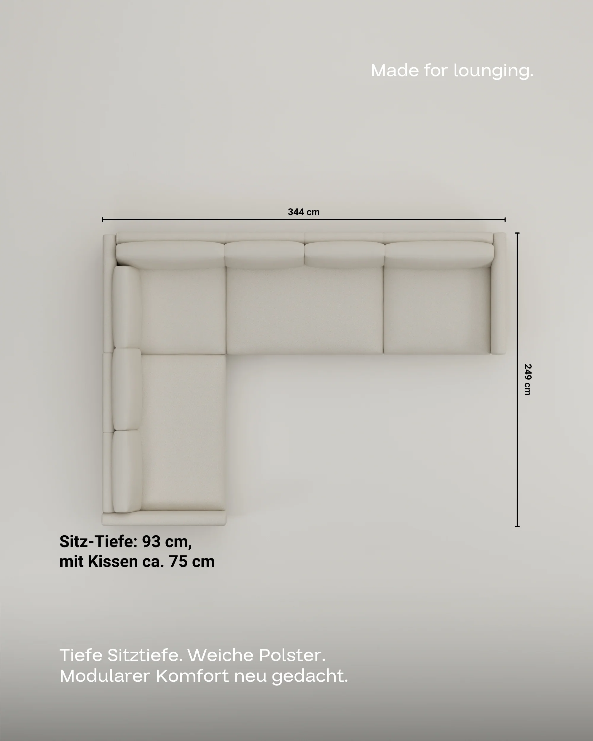 Modulares Sofa Aera Ecksofa XL mit Schlaffunktion - Image 10