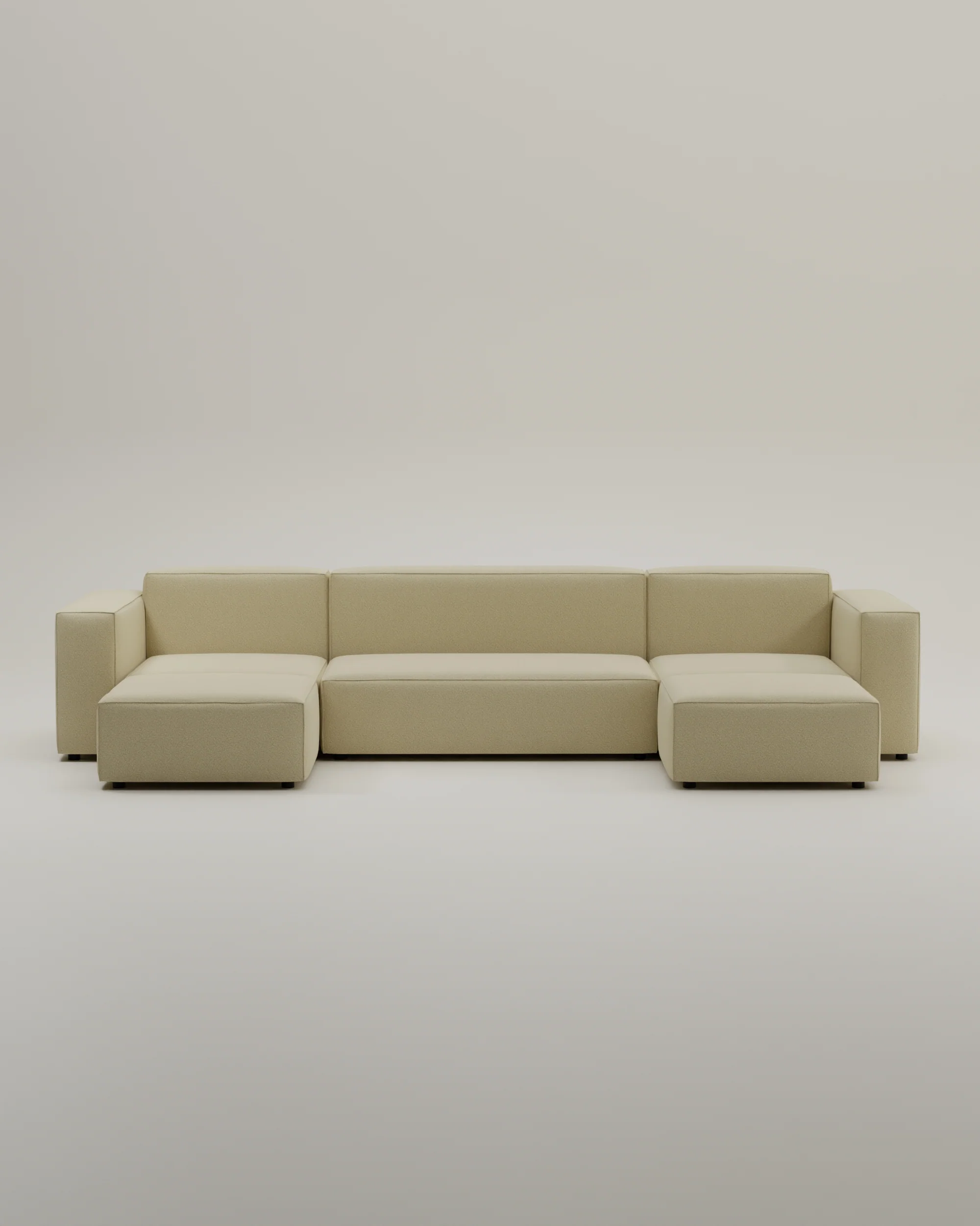 Modulares Sofa Harvey U-Form / Wohnlandschaft mit Schlaffunktion - Image 40