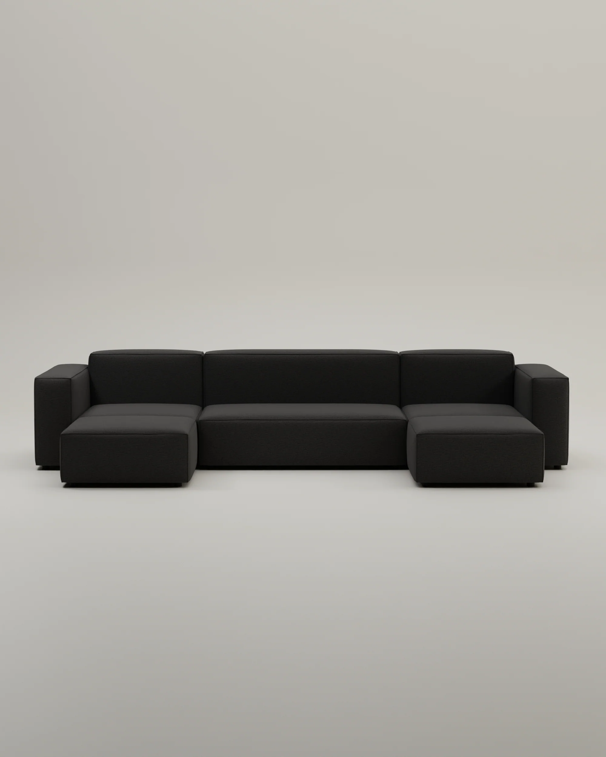 Modulares Sofa Harvey U-Form / Wohnlandschaft mit Schlaffunktion - Image 56