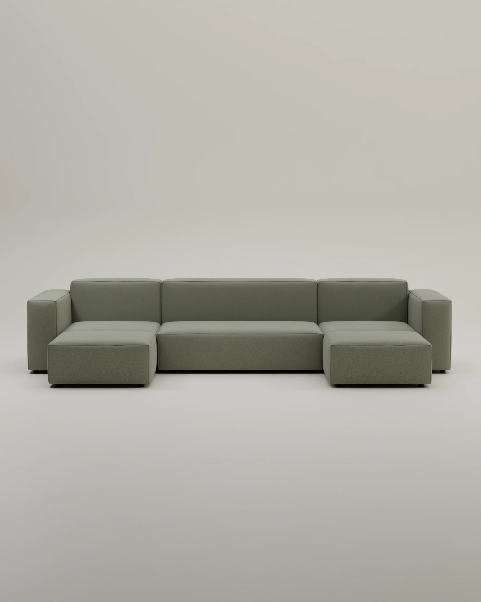 Modulares Sofa Harvey U-Form / Wohnlandschaft mit Schlaffunktion - Image 61