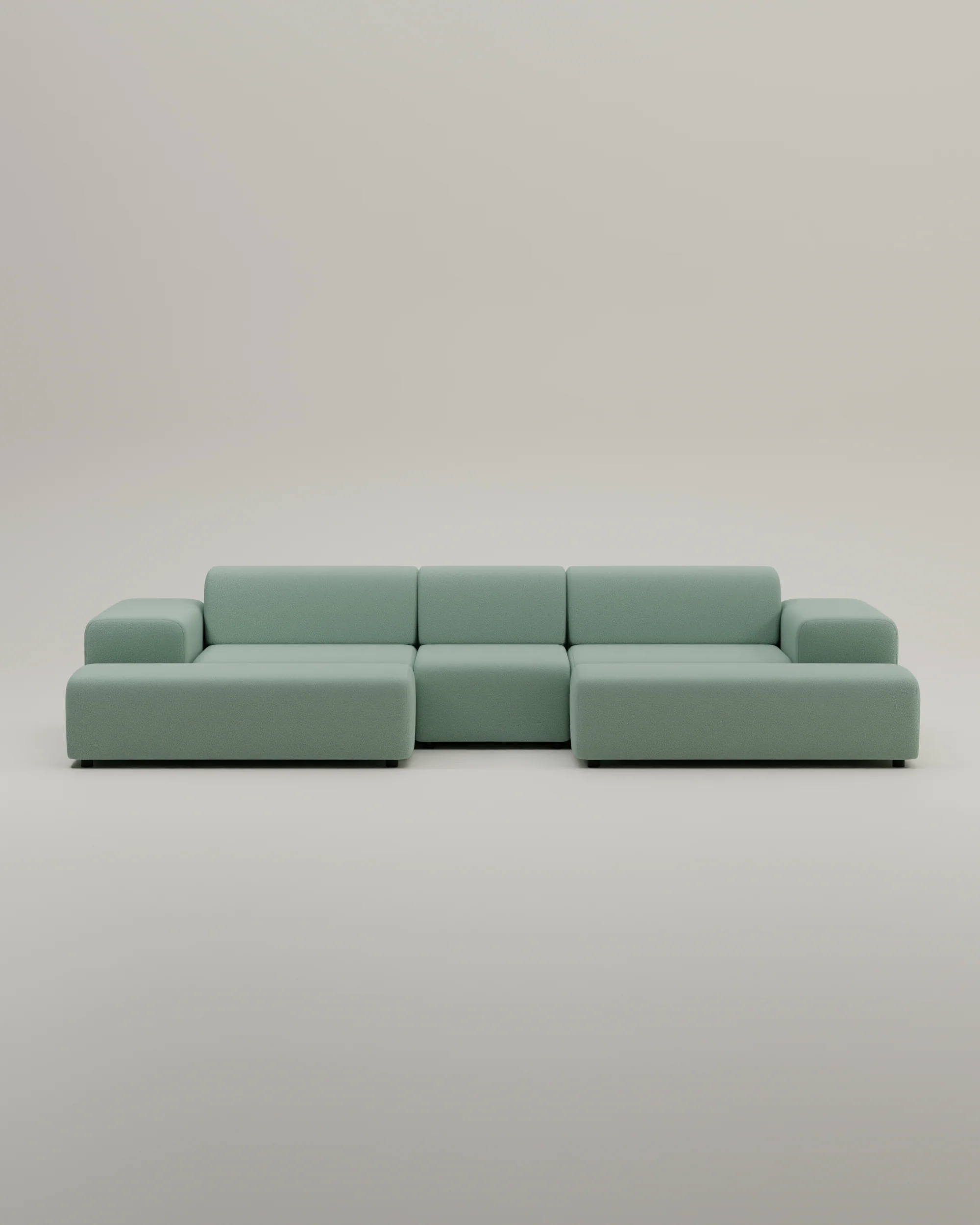 Modulares Sofa Nina U-Form / Wohnlandschaft mit Schlaffunktion - Image 29