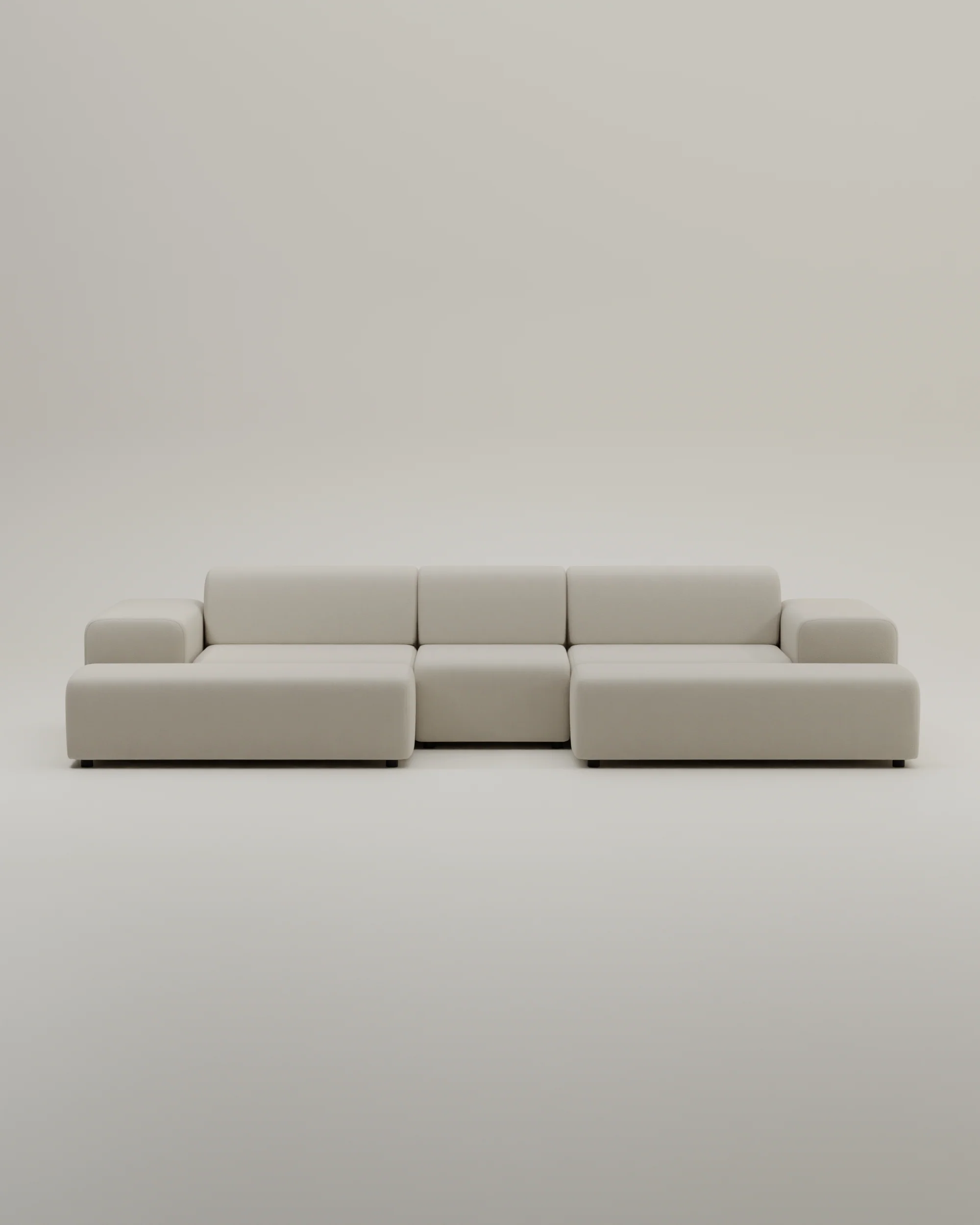 Modulares Sofa Nina U-Form / Wohnlandschaft mit Schlaffunktion - Image 40