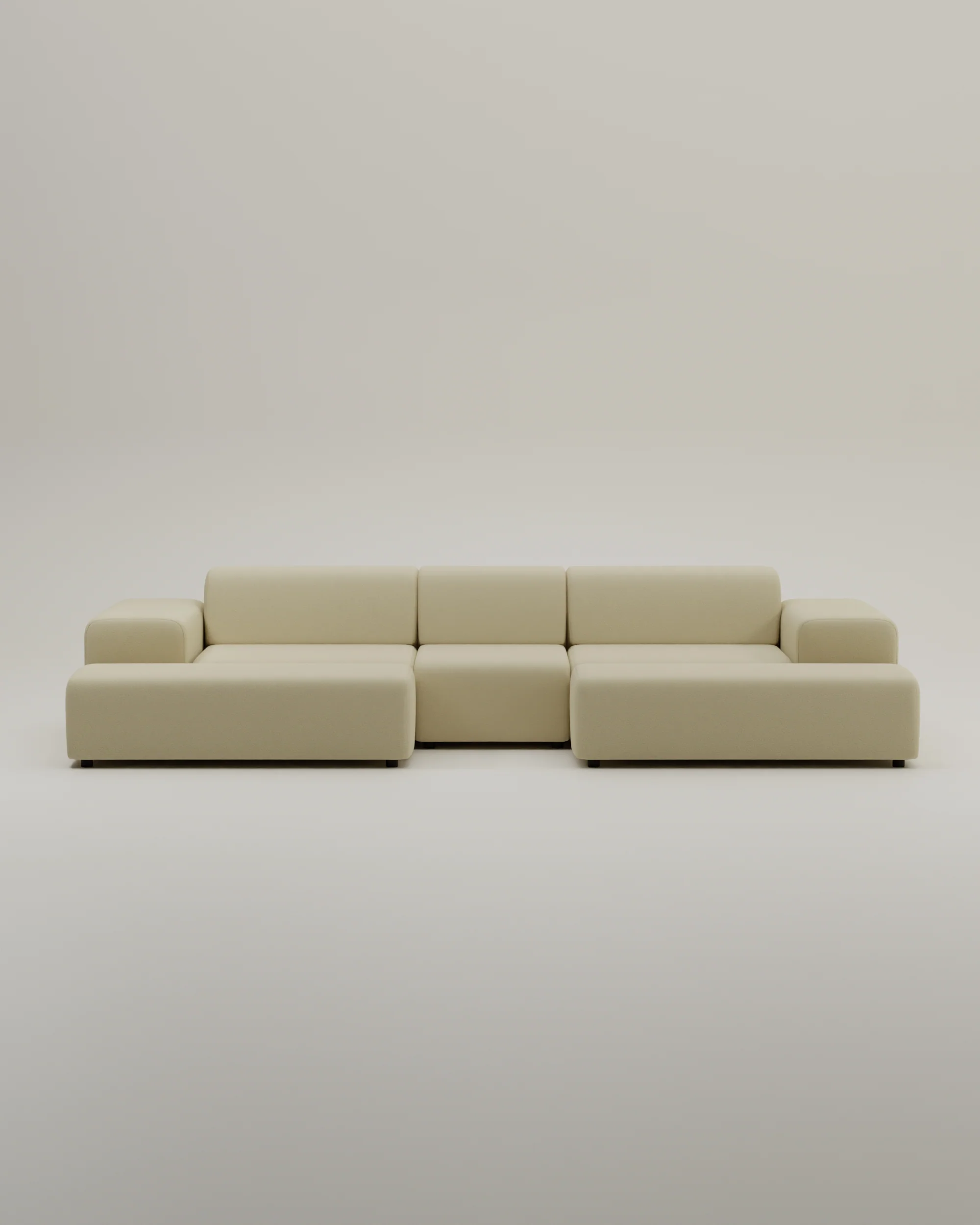Modulares Sofa Nina U-Form / Wohnlandschaft mit Schlaffunktion - Image 41