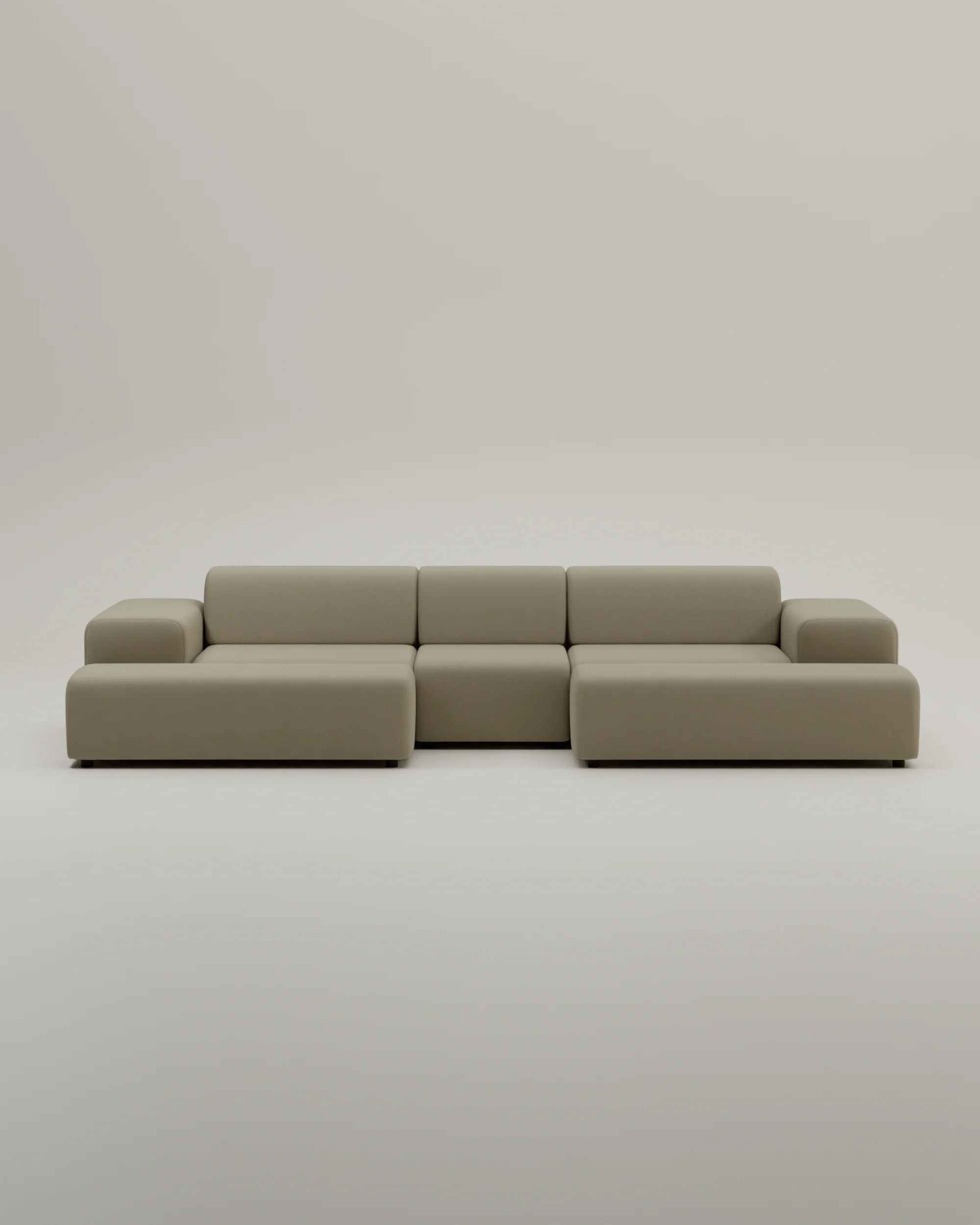 Modulares Sofa Nina U-Form / Wohnlandschaft mit Schlaffunktion - Image 42