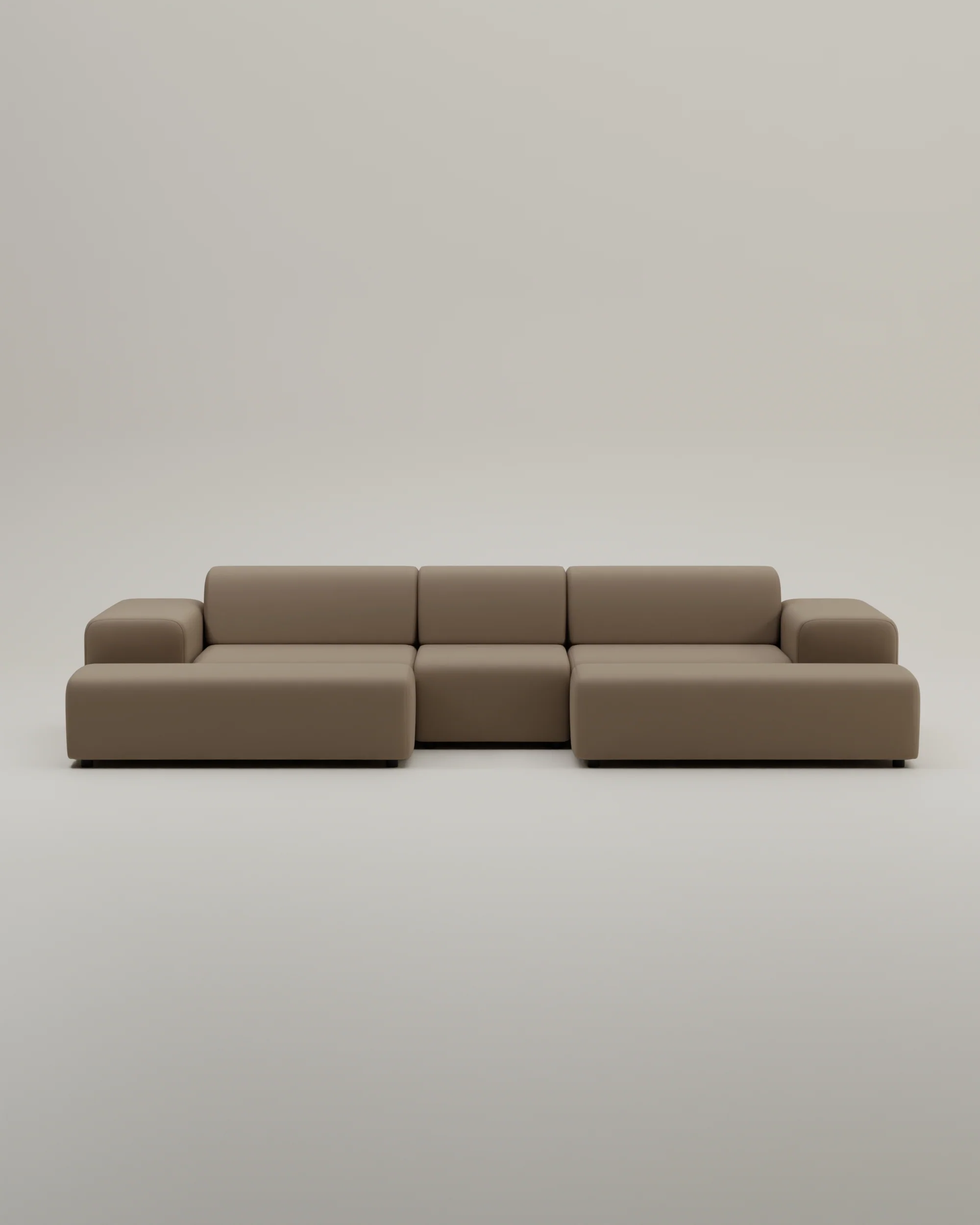 Modulares Sofa Nina U-Form / Wohnlandschaft mit Schlaffunktion - Image 46