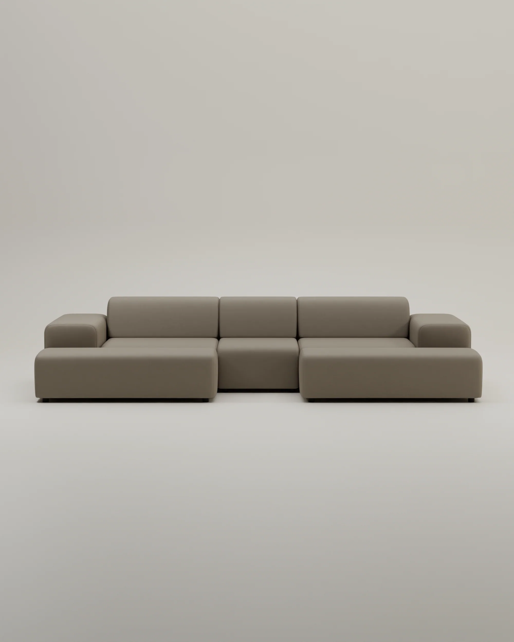 Modulares Sofa Nina U-Form / Wohnlandschaft mit Schlaffunktion - Image 53