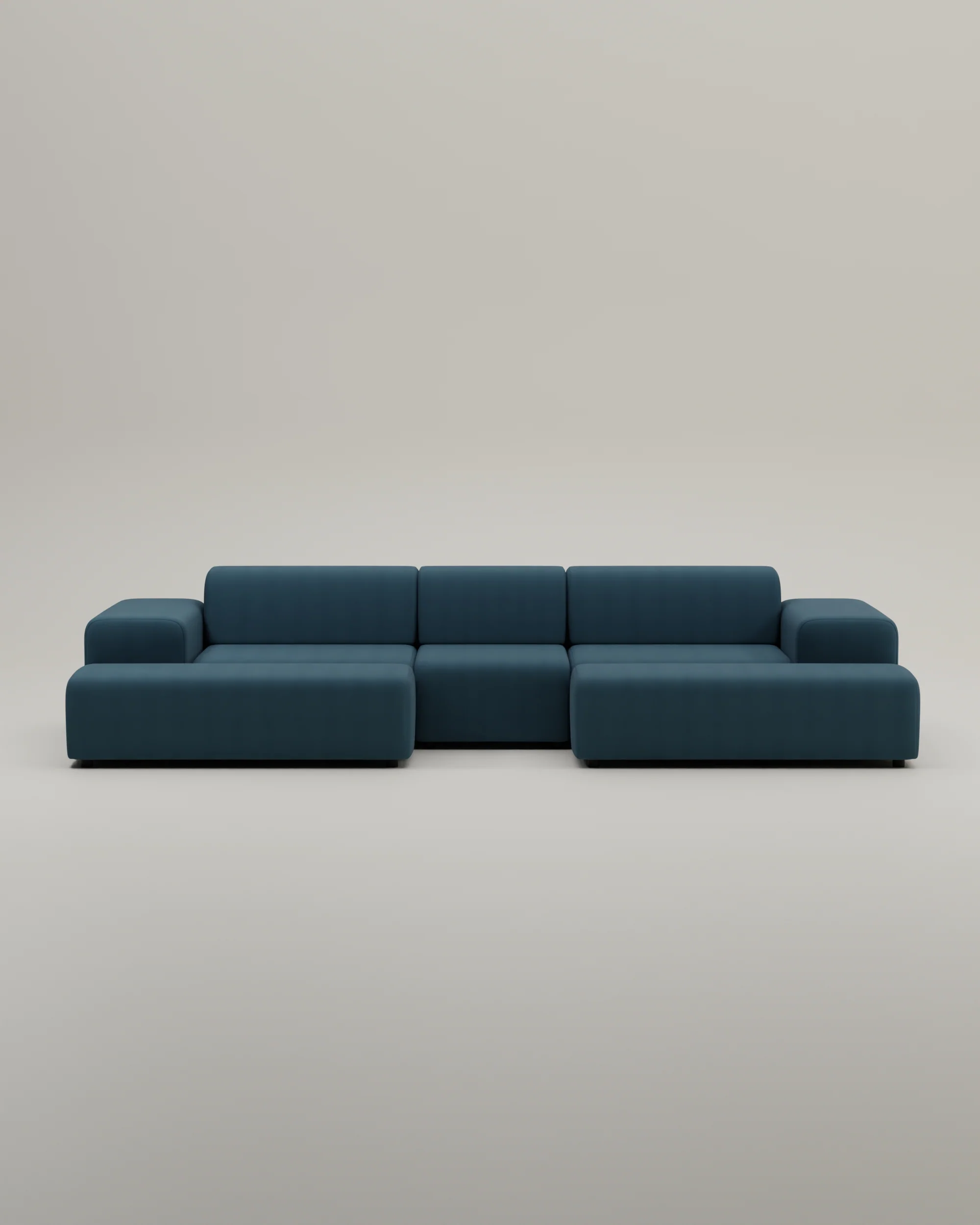Modulares Sofa Nina U-Form / Wohnlandschaft mit Schlaffunktion - Image 59