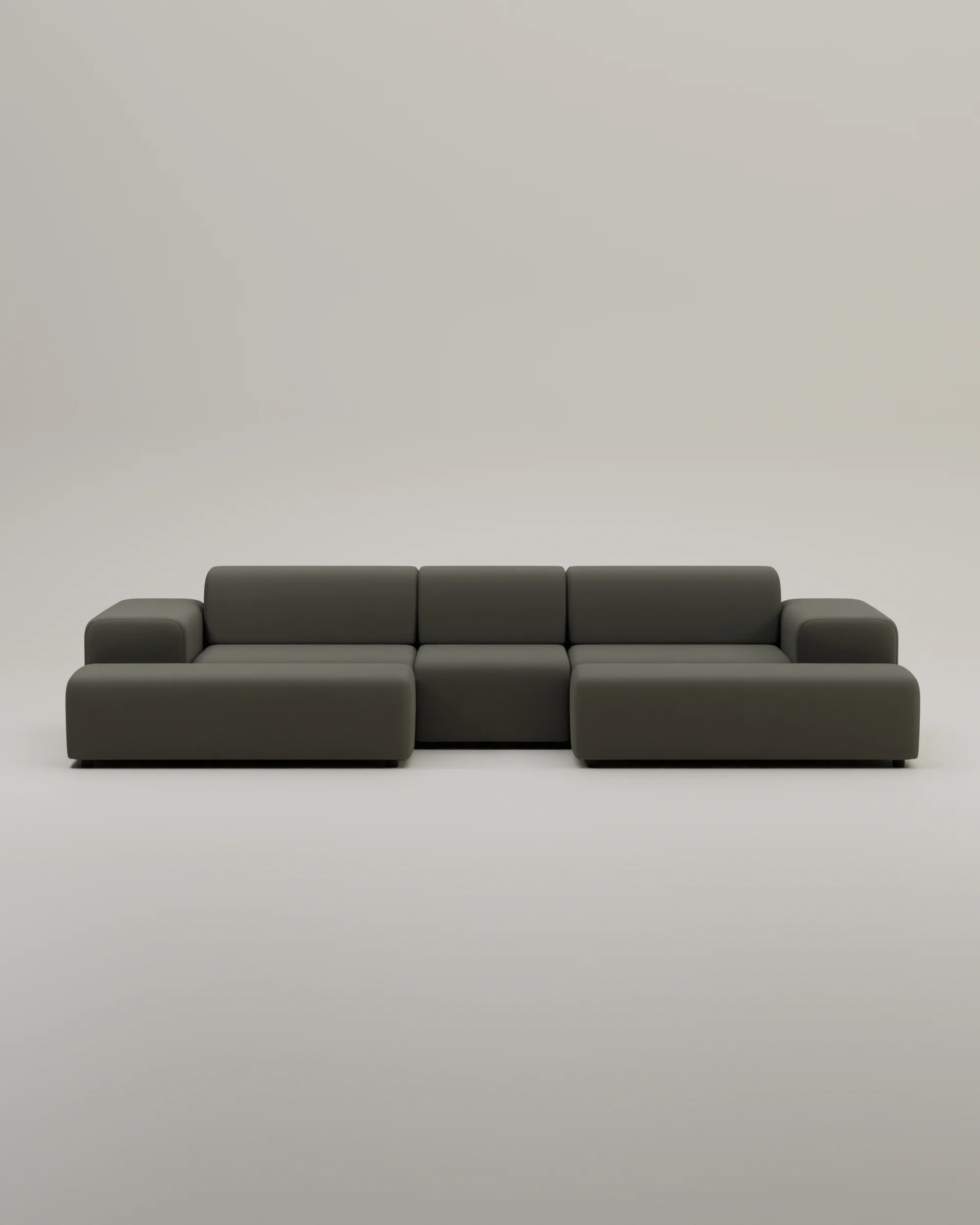 Modulares Sofa Nina U-Form / Wohnlandschaft mit Schlaffunktion - Image 67