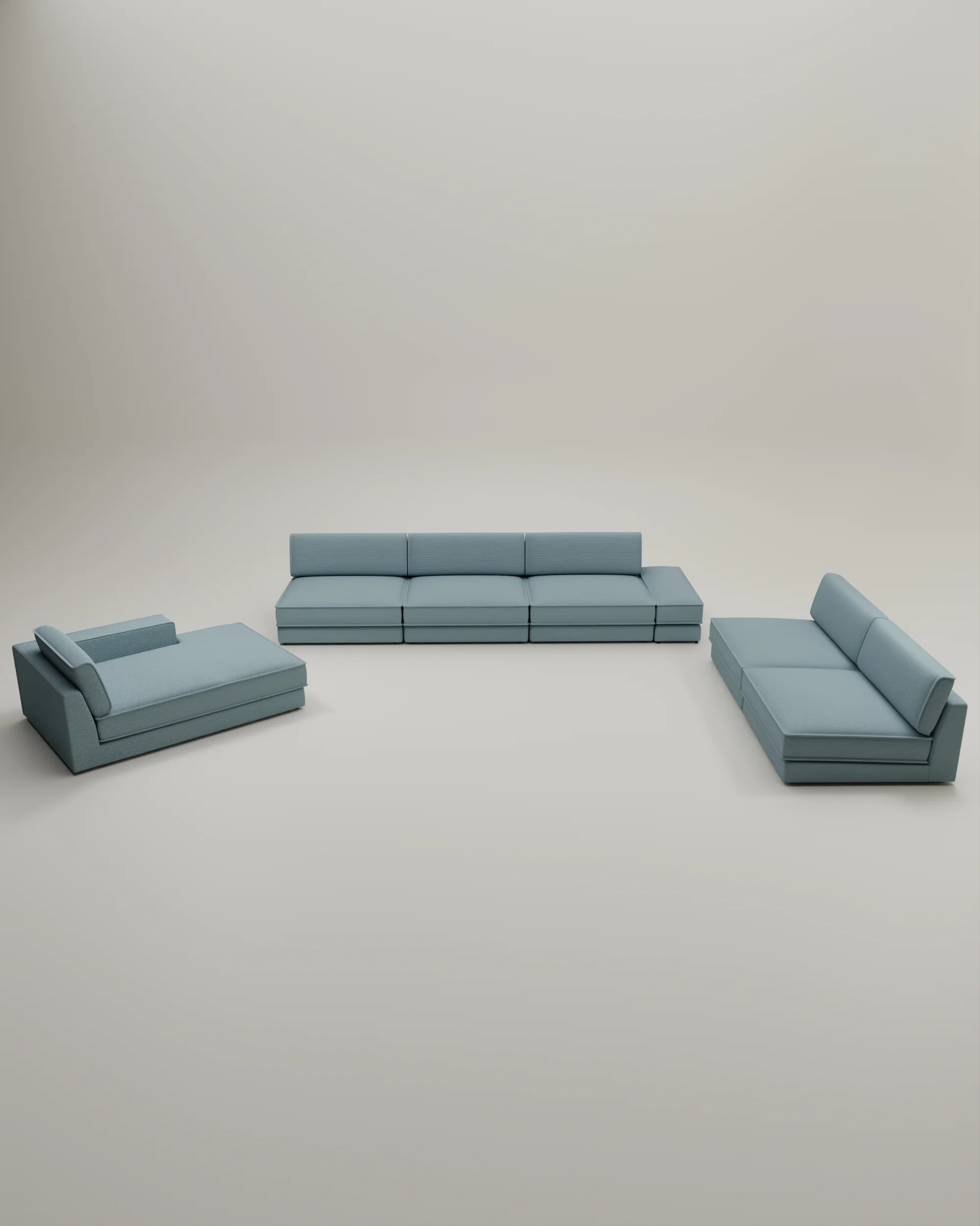 Modulares Sofa Terra U-Form / Wohnlandschaft mit Schlaffunktion - Image 31