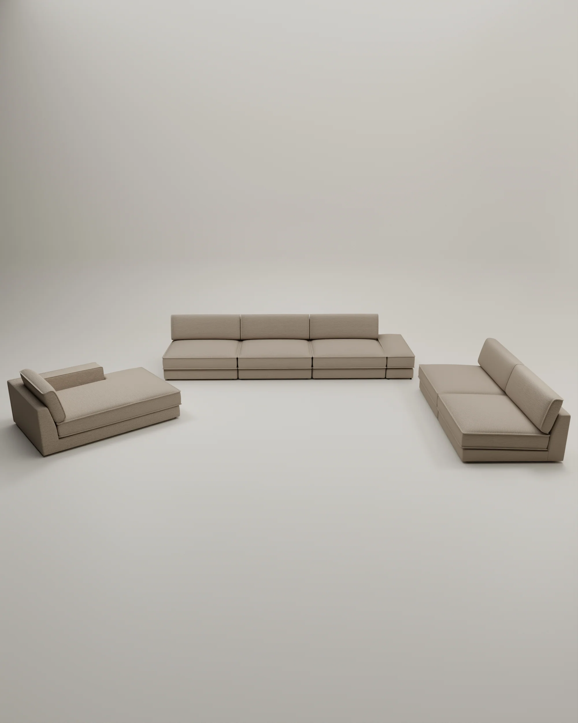 Modulares Sofa Terra U-Form / Wohnlandschaft mit Schlaffunktion - Image 33