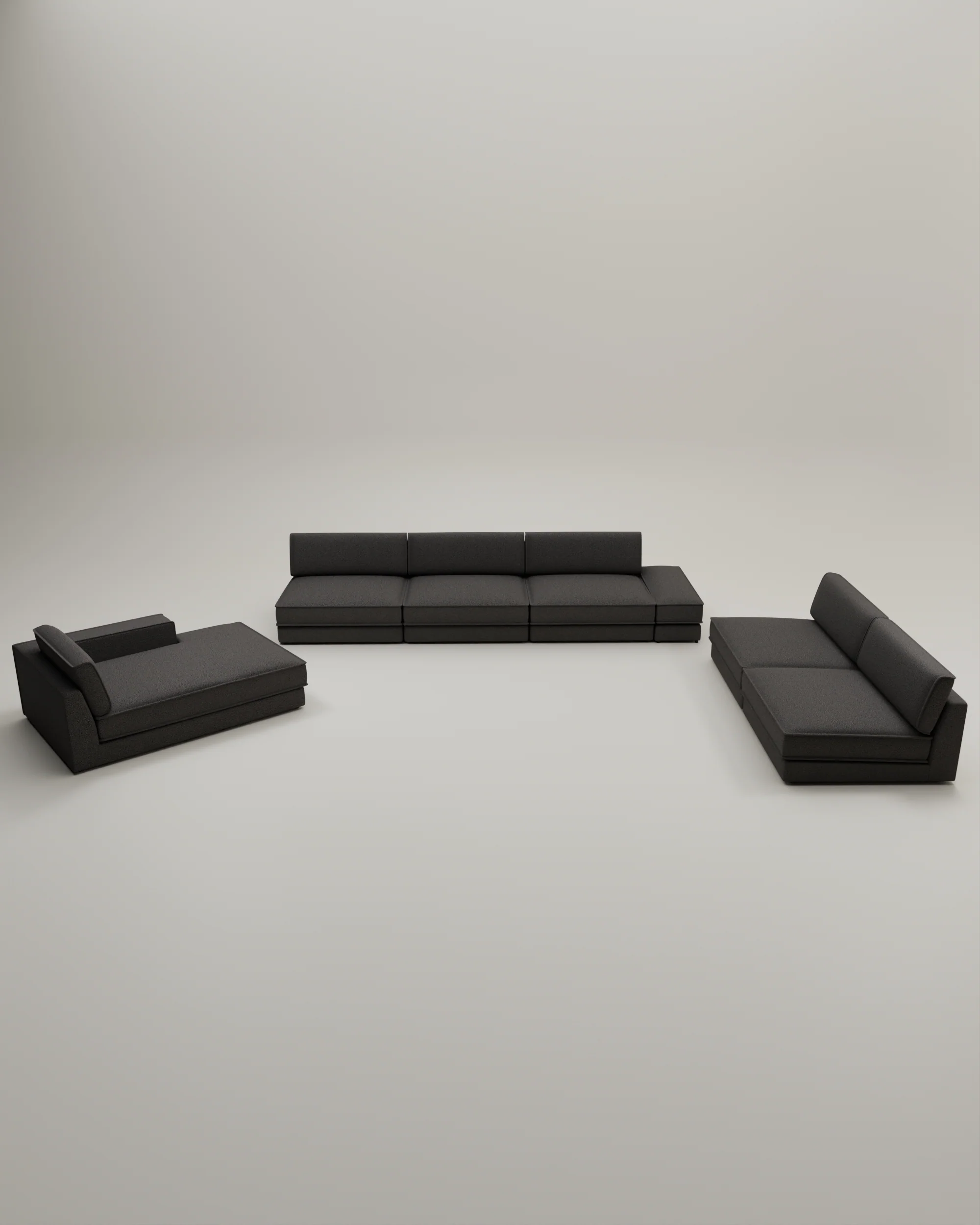 Modulares Sofa Terra U-Form / Wohnlandschaft mit Schlaffunktion - Image 38