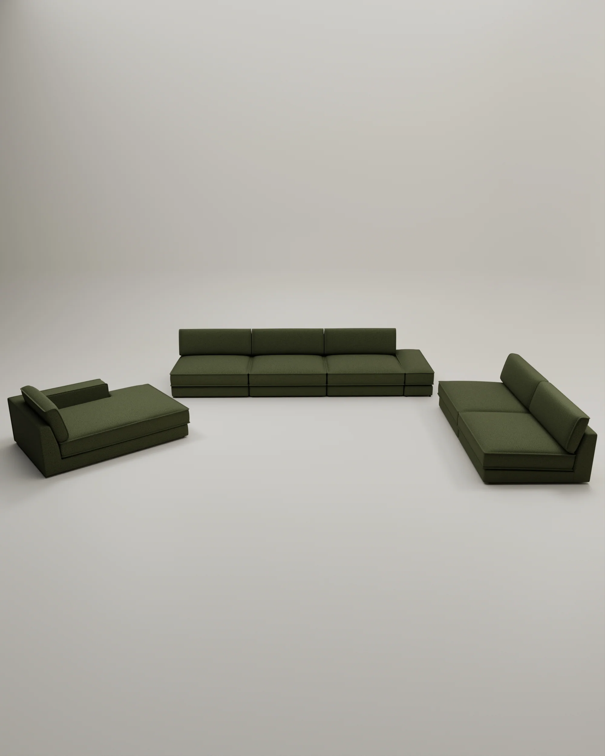 Modulares Sofa Terra U-Form / Wohnlandschaft mit Schlaffunktion - Image 40