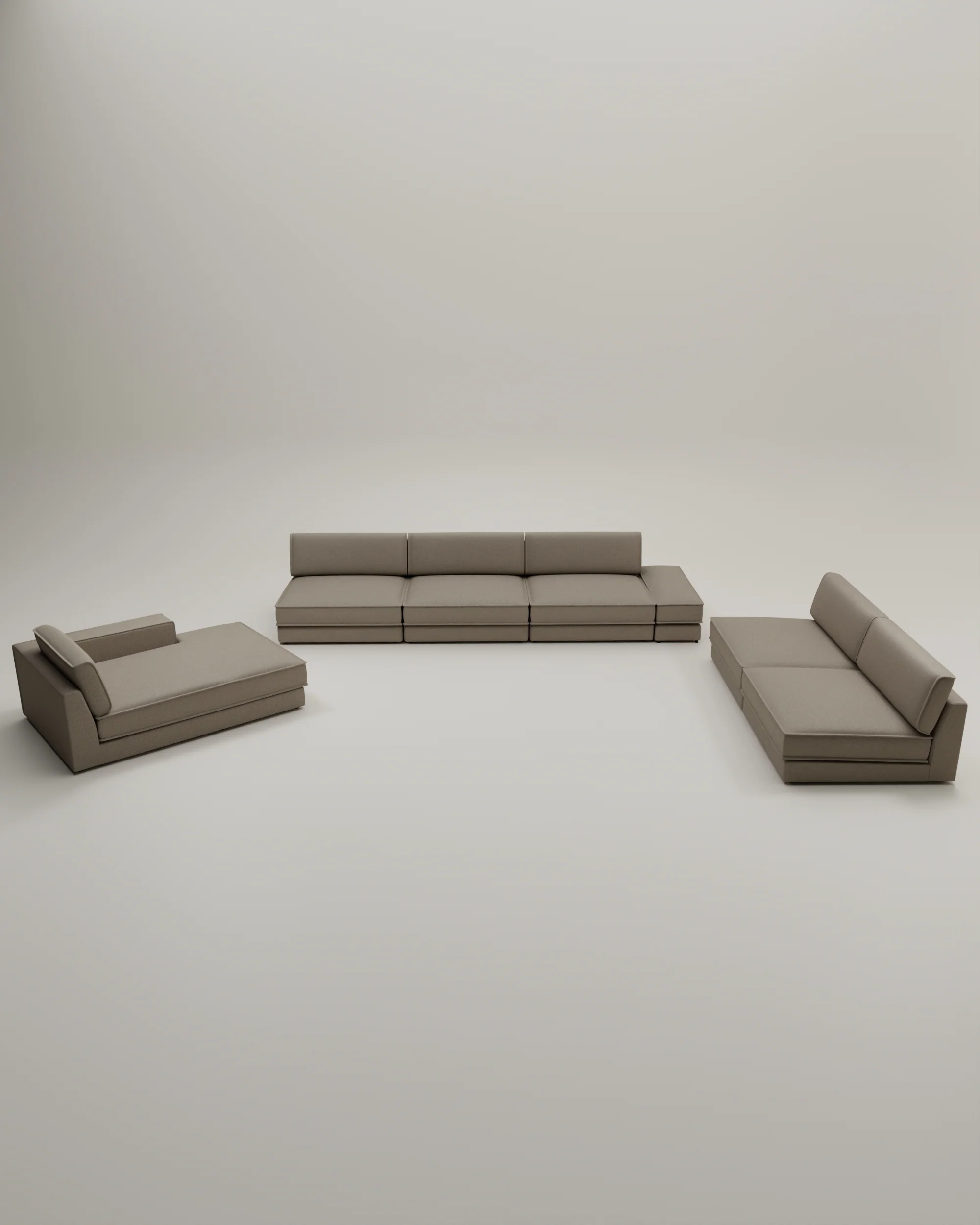 Modulares Sofa Terra U-Form / Wohnlandschaft mit Schlaffunktion - Image 41