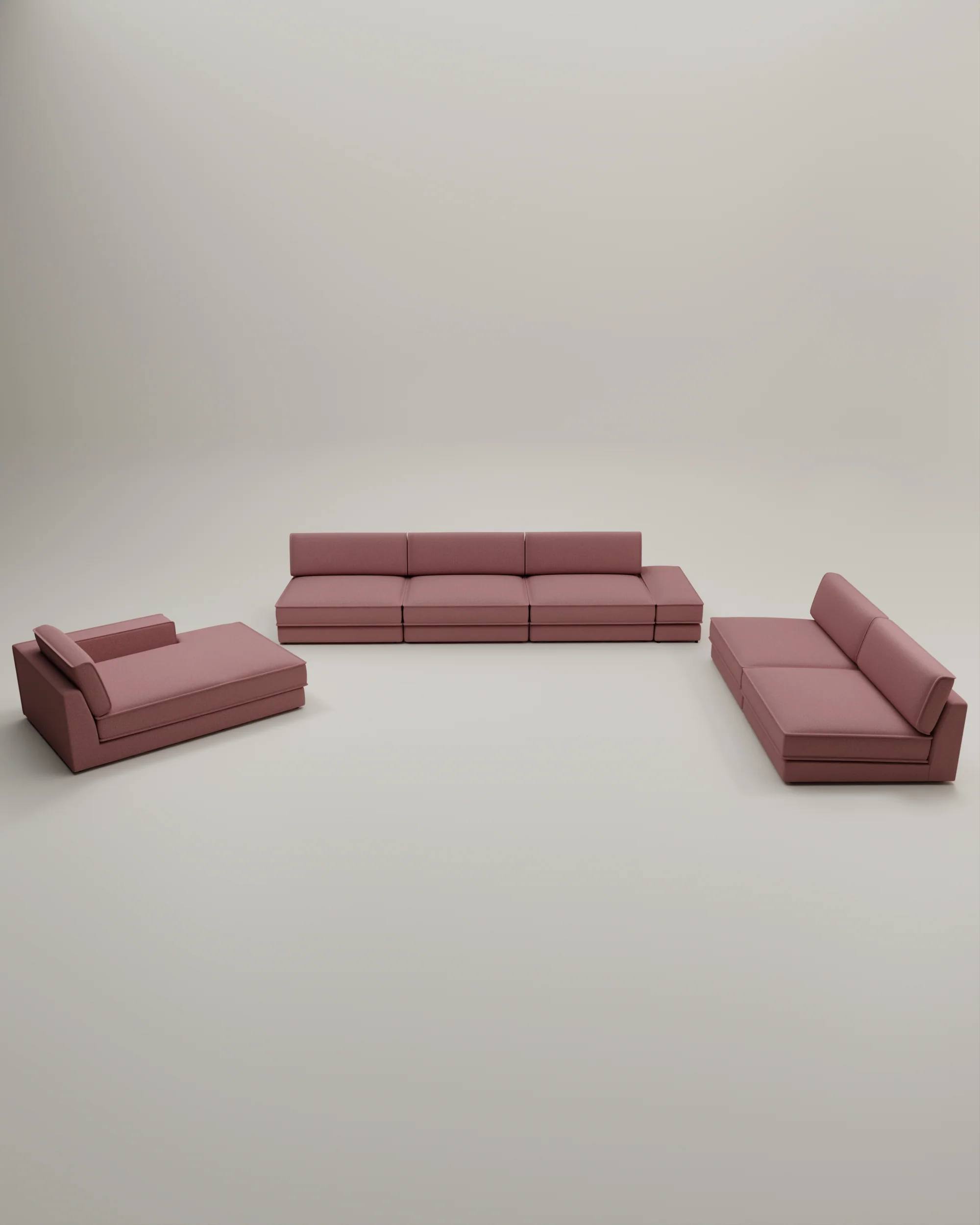 Modulares Sofa Terra U-Form / Wohnlandschaft mit Schlaffunktion - Image 42