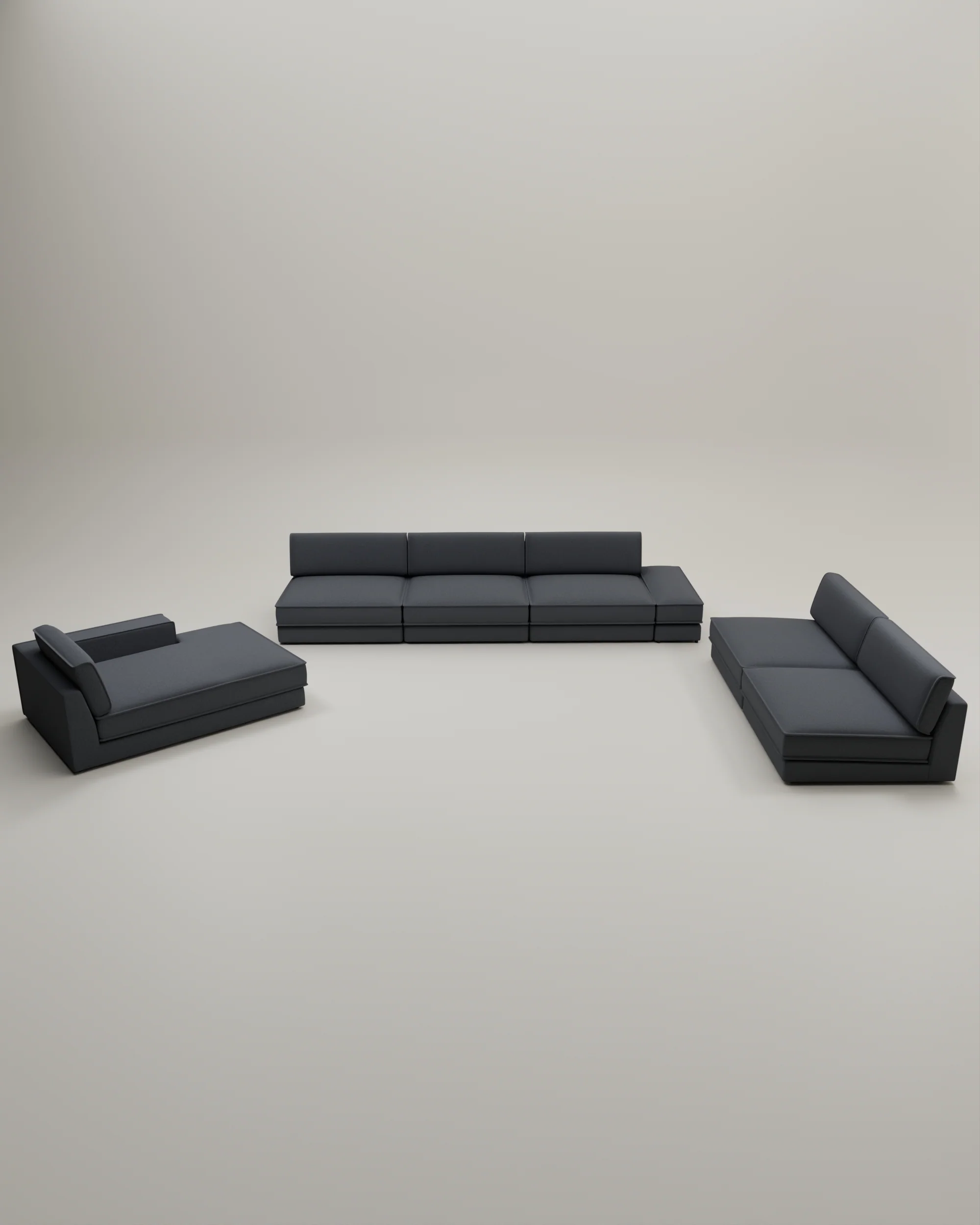Modulares Sofa Terra U-Form / Wohnlandschaft mit Schlaffunktion - Image 45