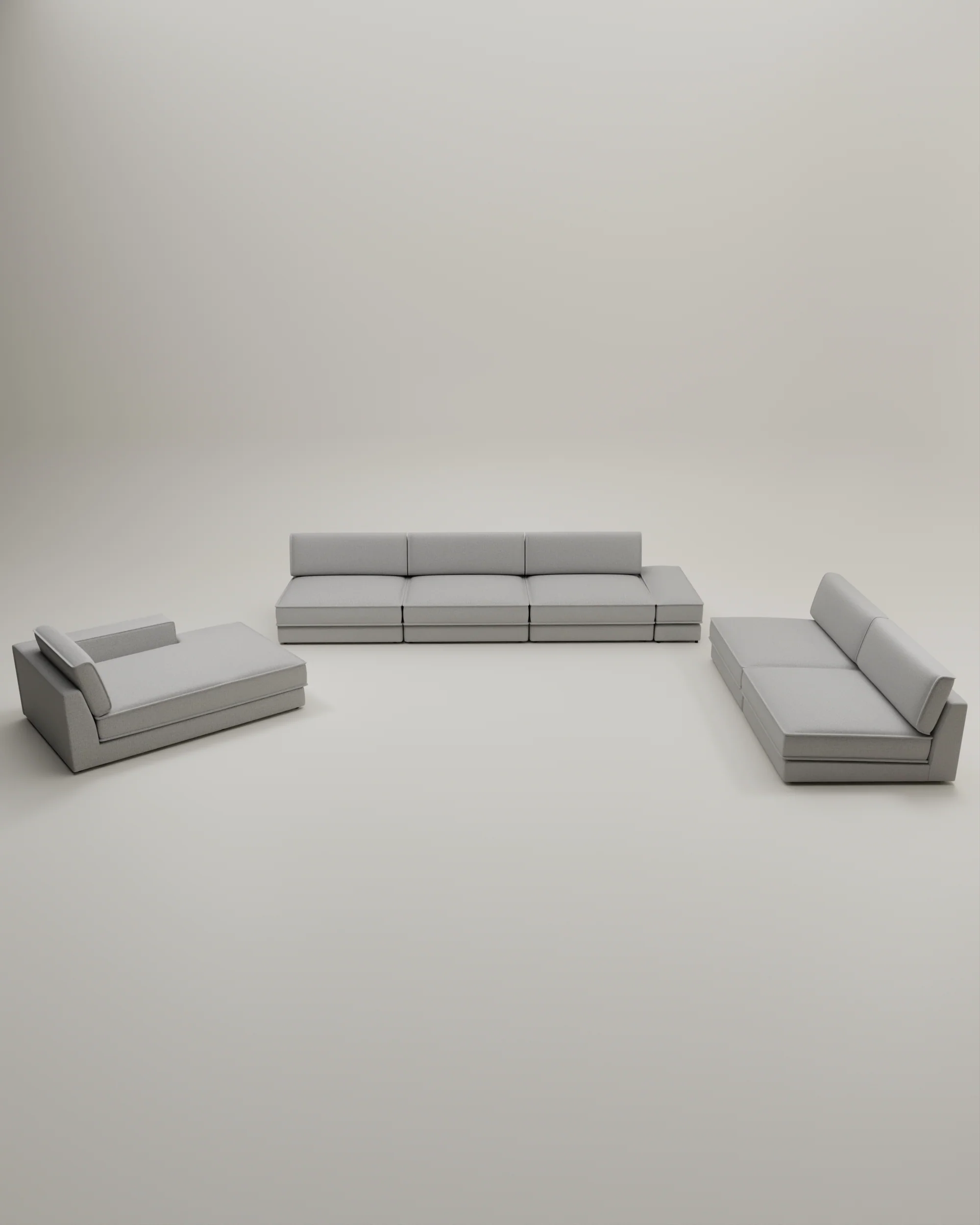 Modulares Sofa Terra U-Form / Wohnlandschaft mit Schlaffunktion - Image 49