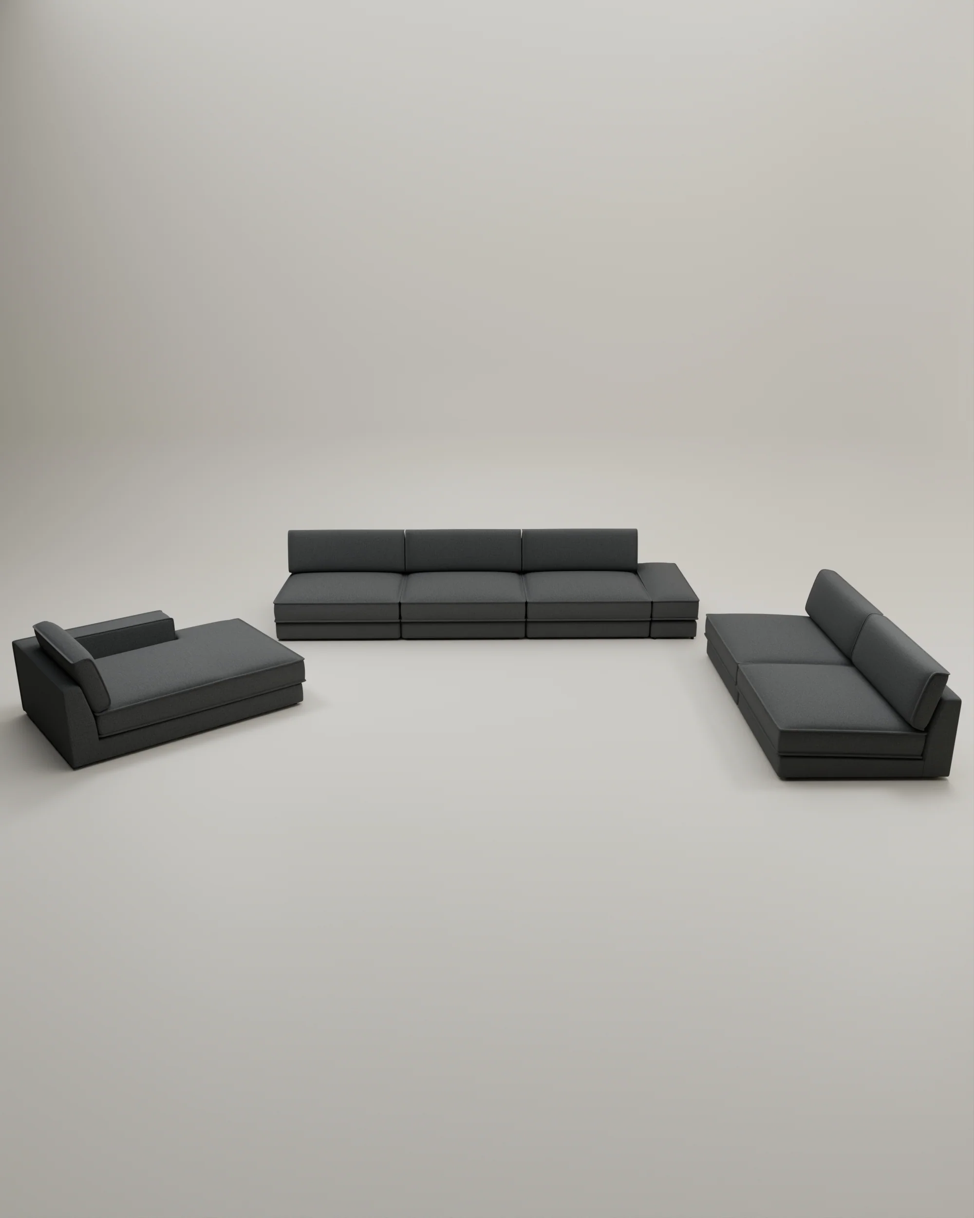 Modulares Sofa Terra U-Form / Wohnlandschaft mit Schlaffunktion - Image 50