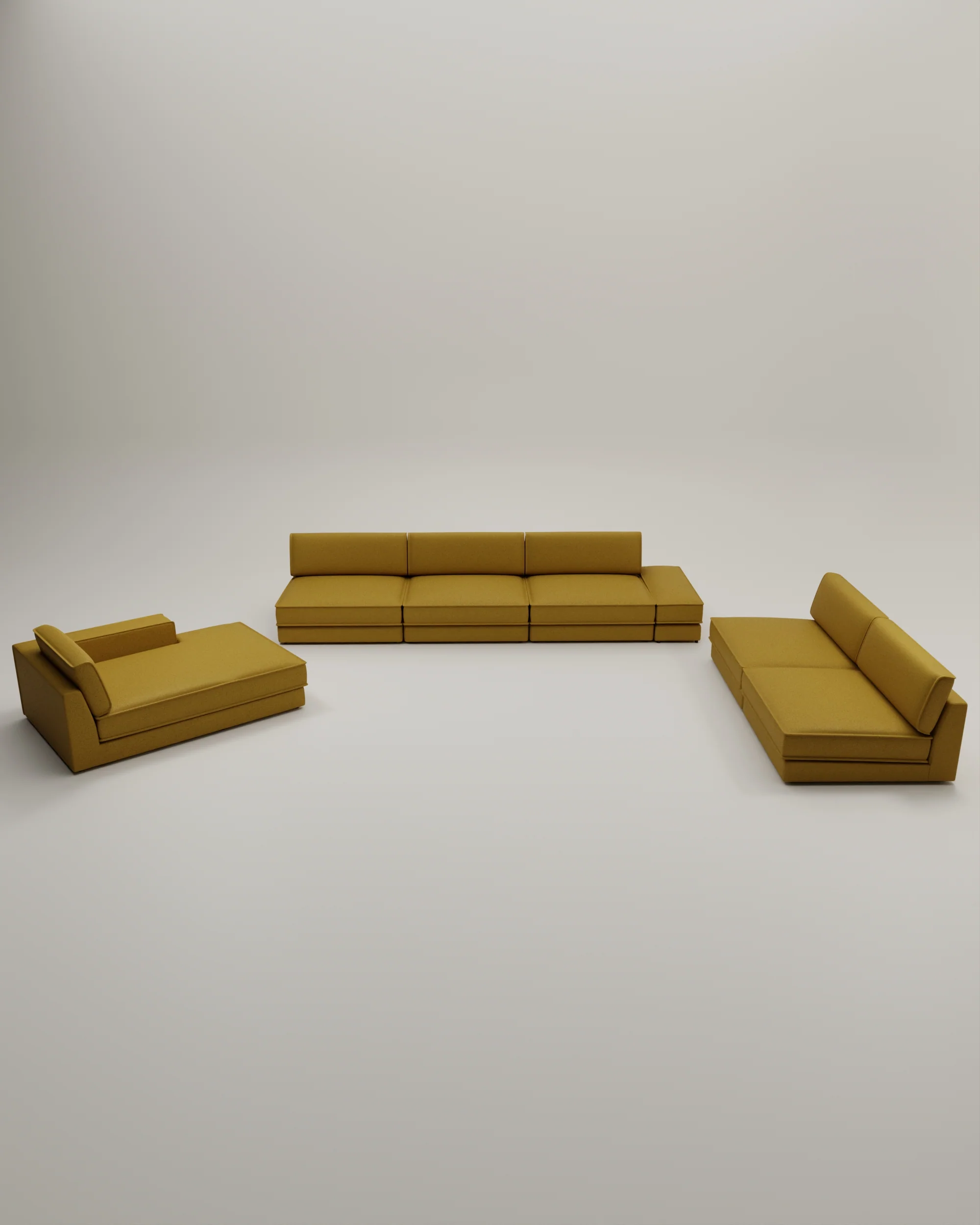 Modulares Sofa Terra U-Form / Wohnlandschaft mit Schlaffunktion - Image 51