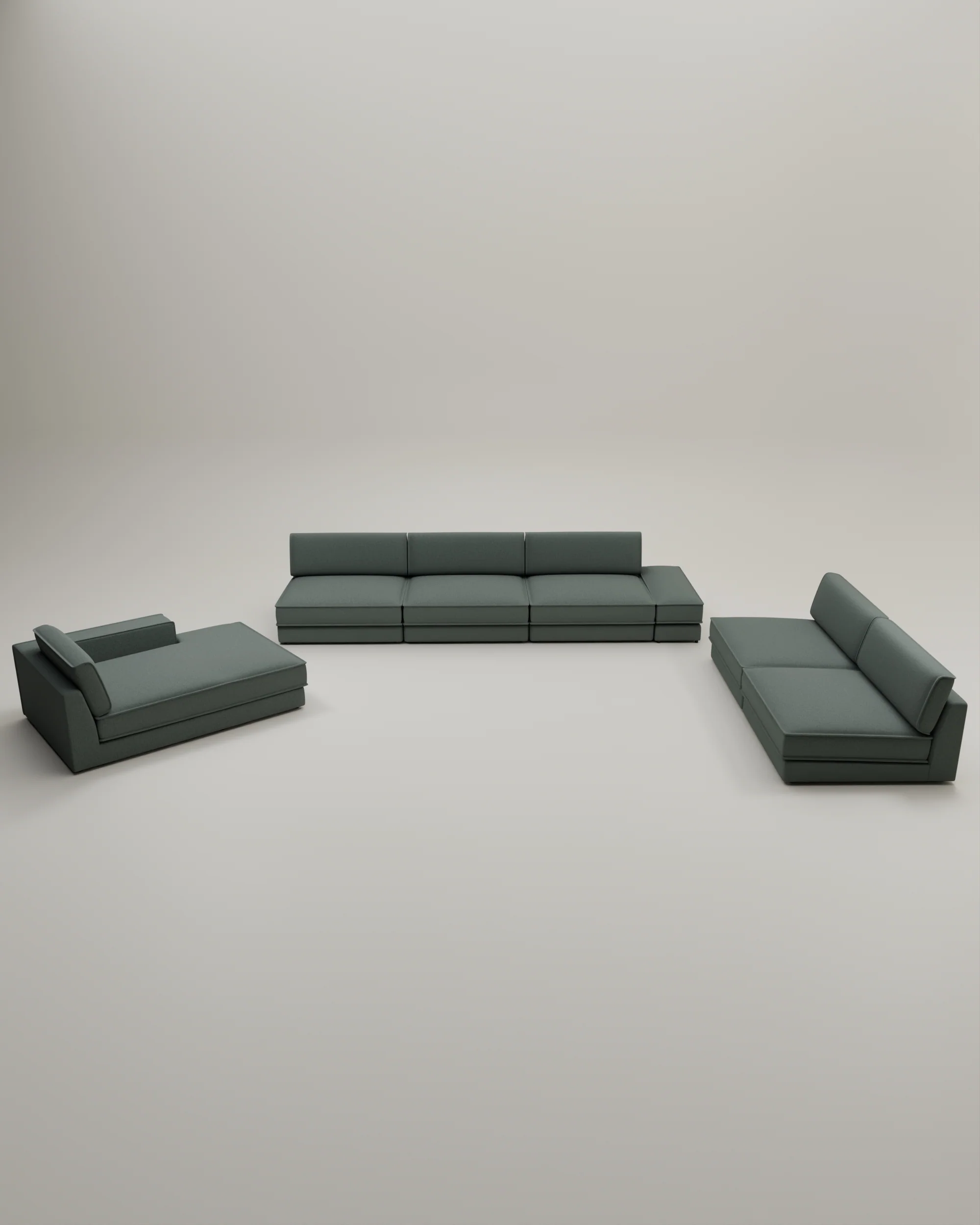 Modulares Sofa Terra U-Form / Wohnlandschaft mit Schlaffunktion - Image 53