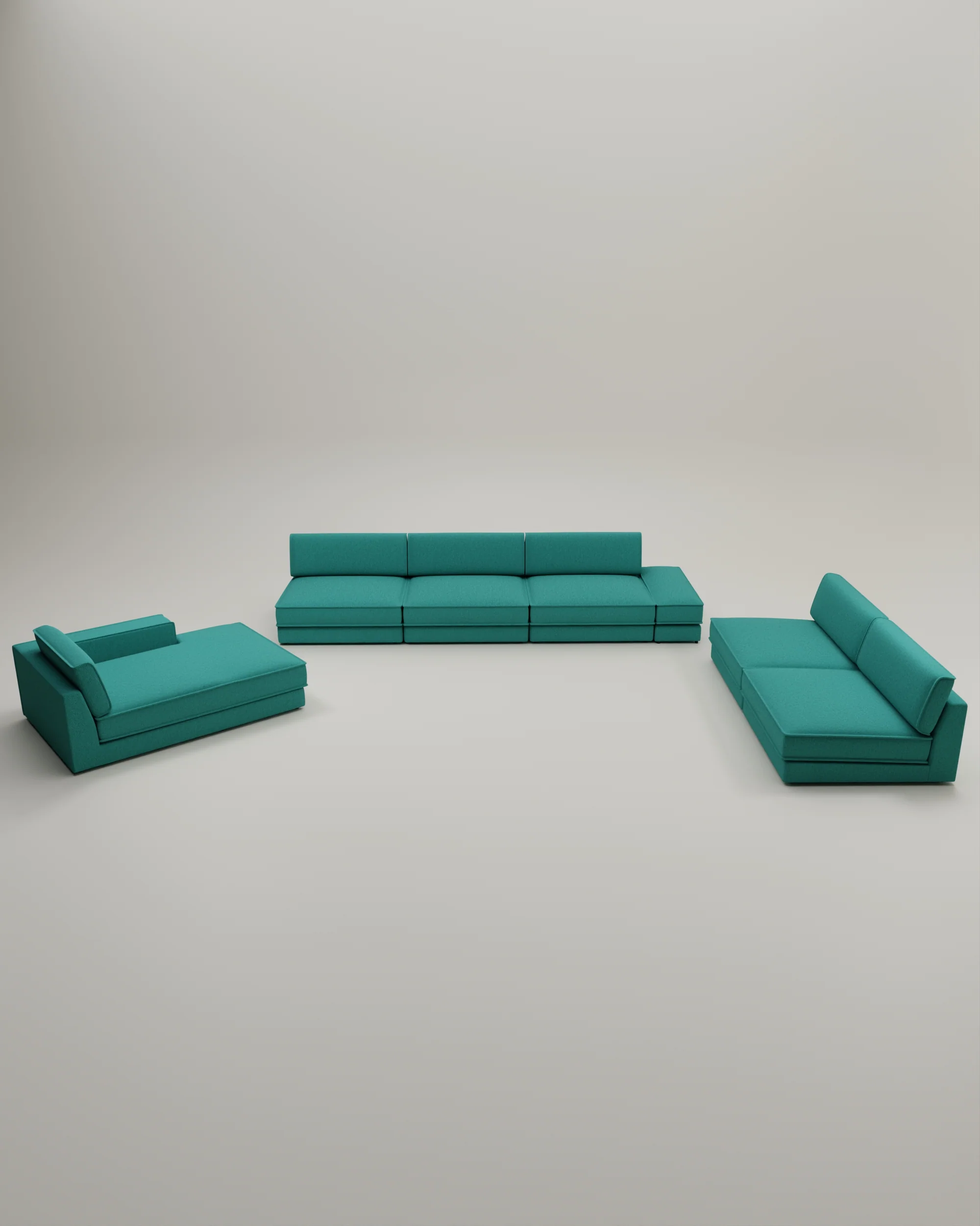 Modulares Sofa Terra U-Form / Wohnlandschaft mit Schlaffunktion - Image 57
