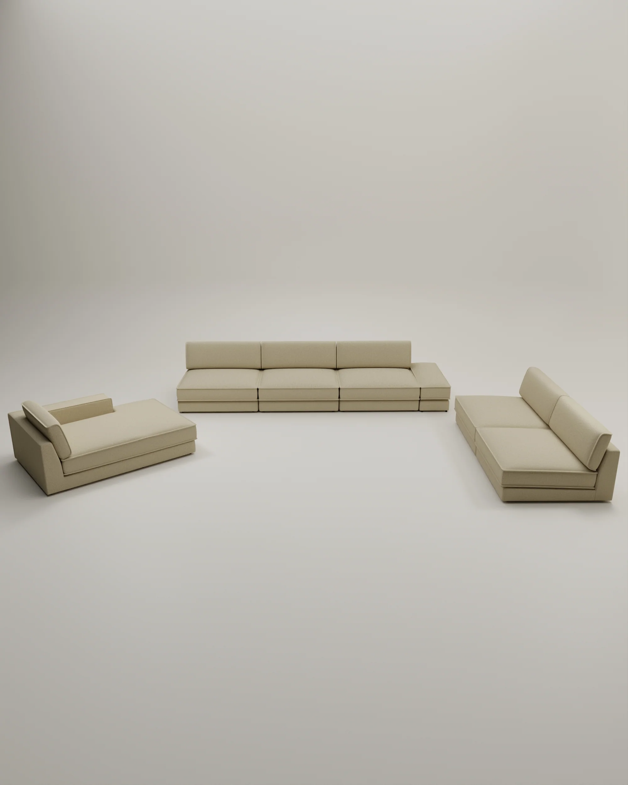 Modulares Sofa Terra U-Form / Wohnlandschaft mit Schlaffunktion - Image 58