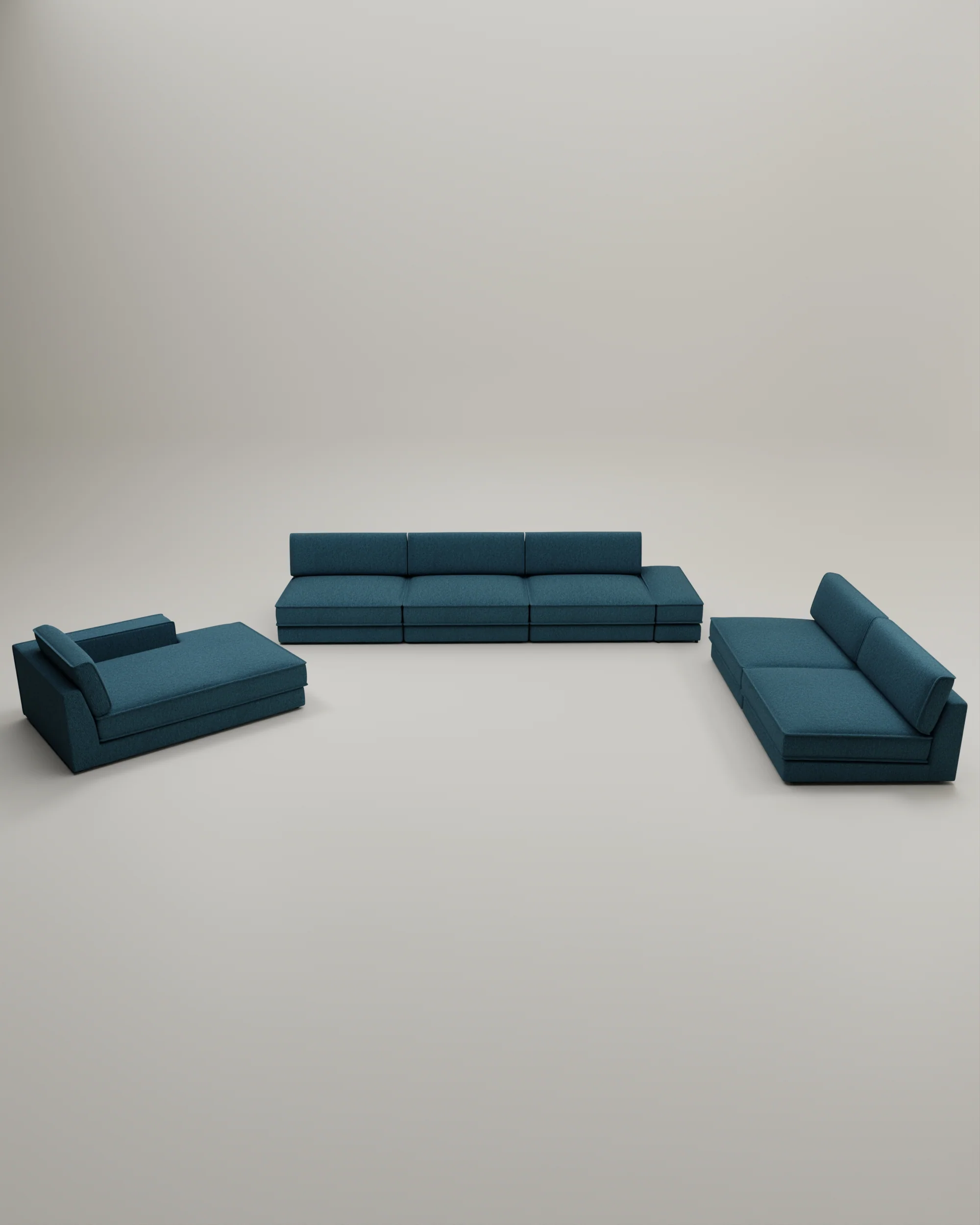 Modulares Sofa Terra U-Form / Wohnlandschaft mit Schlaffunktion - Image 59