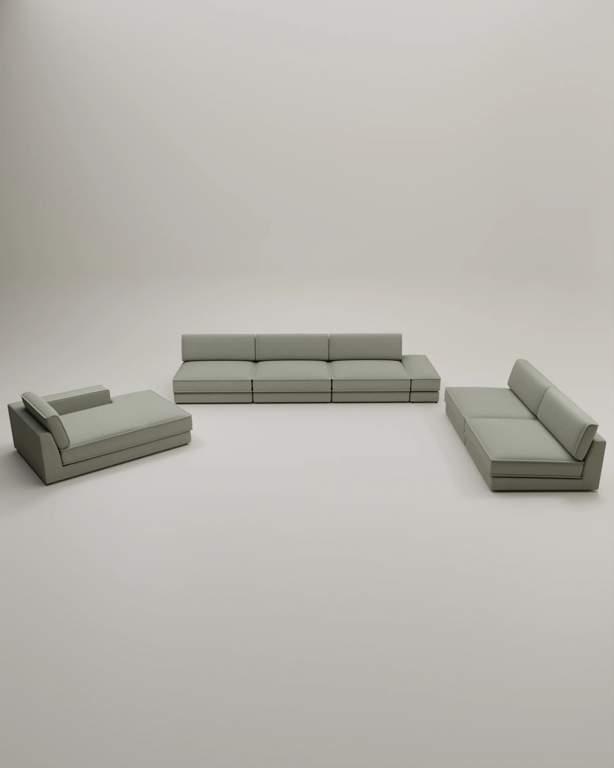 Modulares Sofa Terra U-Form / Wohnlandschaft mit Schlaffunktion - Image 62