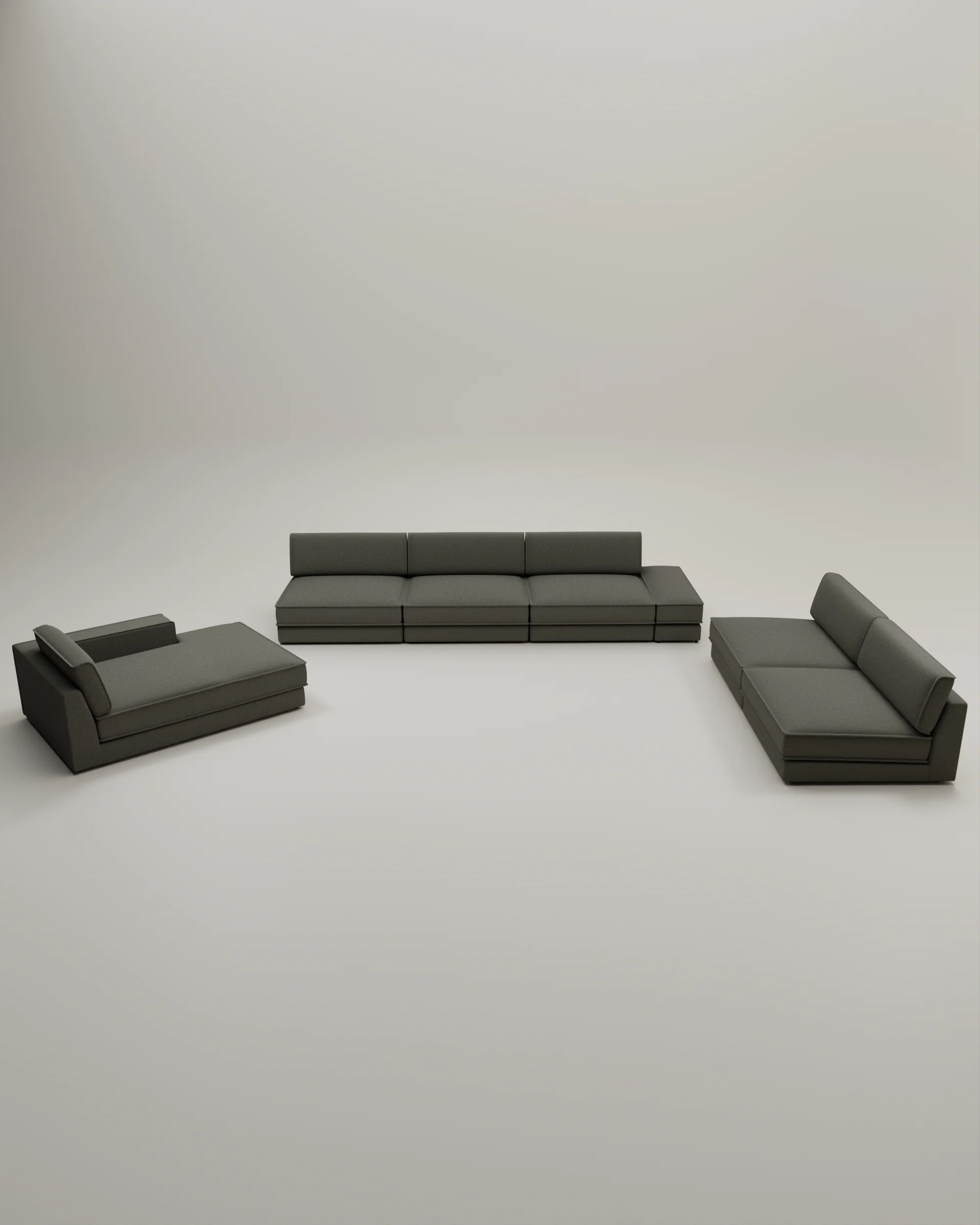 Modulares Sofa Terra U-Form / Wohnlandschaft mit Schlaffunktion - Image 63