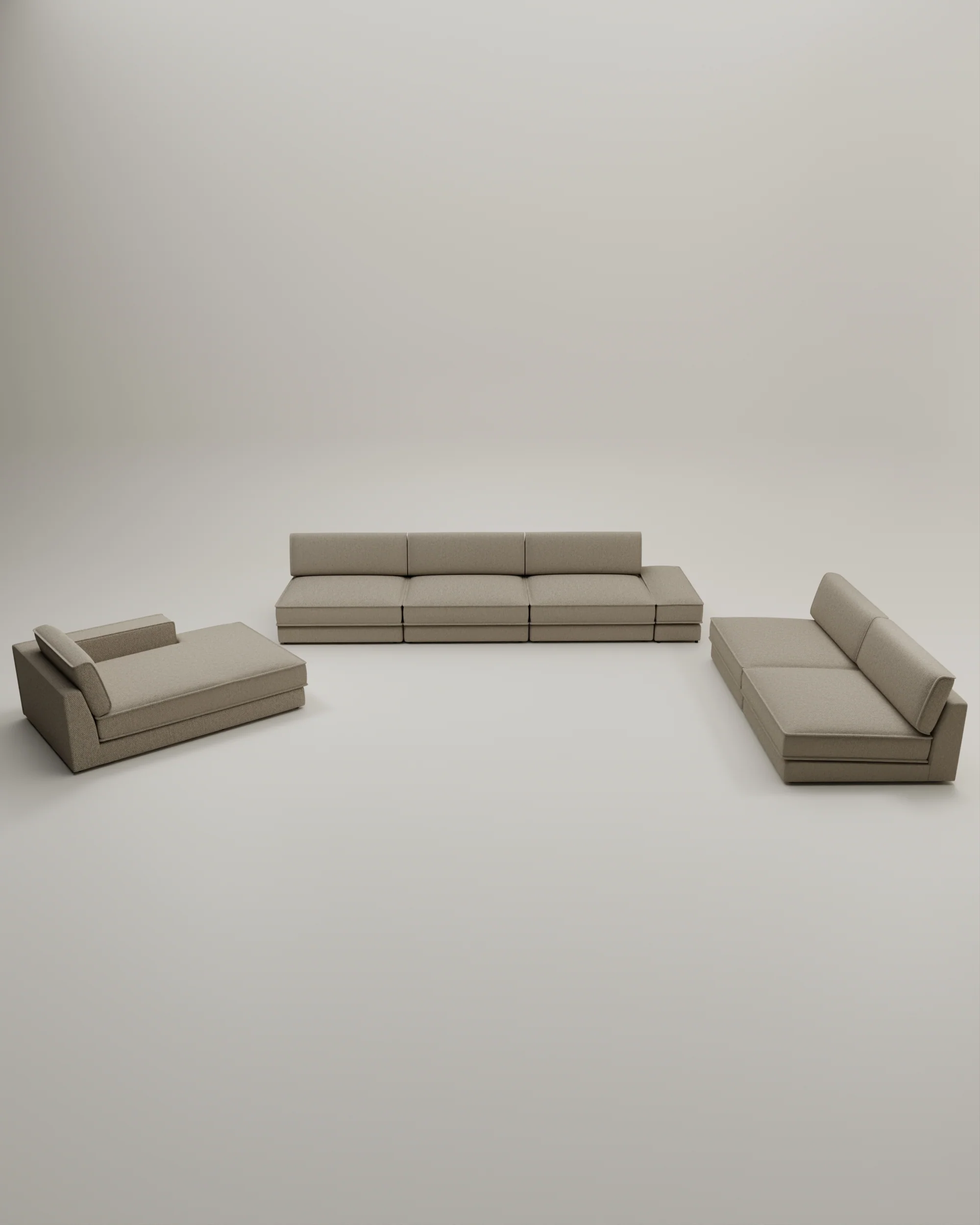 Modulares Sofa Terra U-Form / Wohnlandschaft mit Schlaffunktion - Image 67