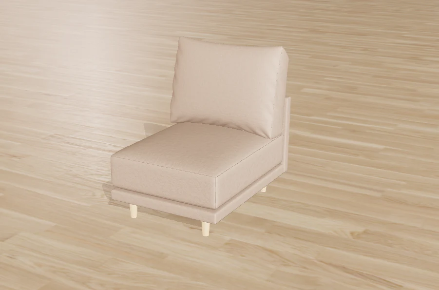 Outlet - Mittelteil Modulares Sofa Donna mit Schlaffunktion