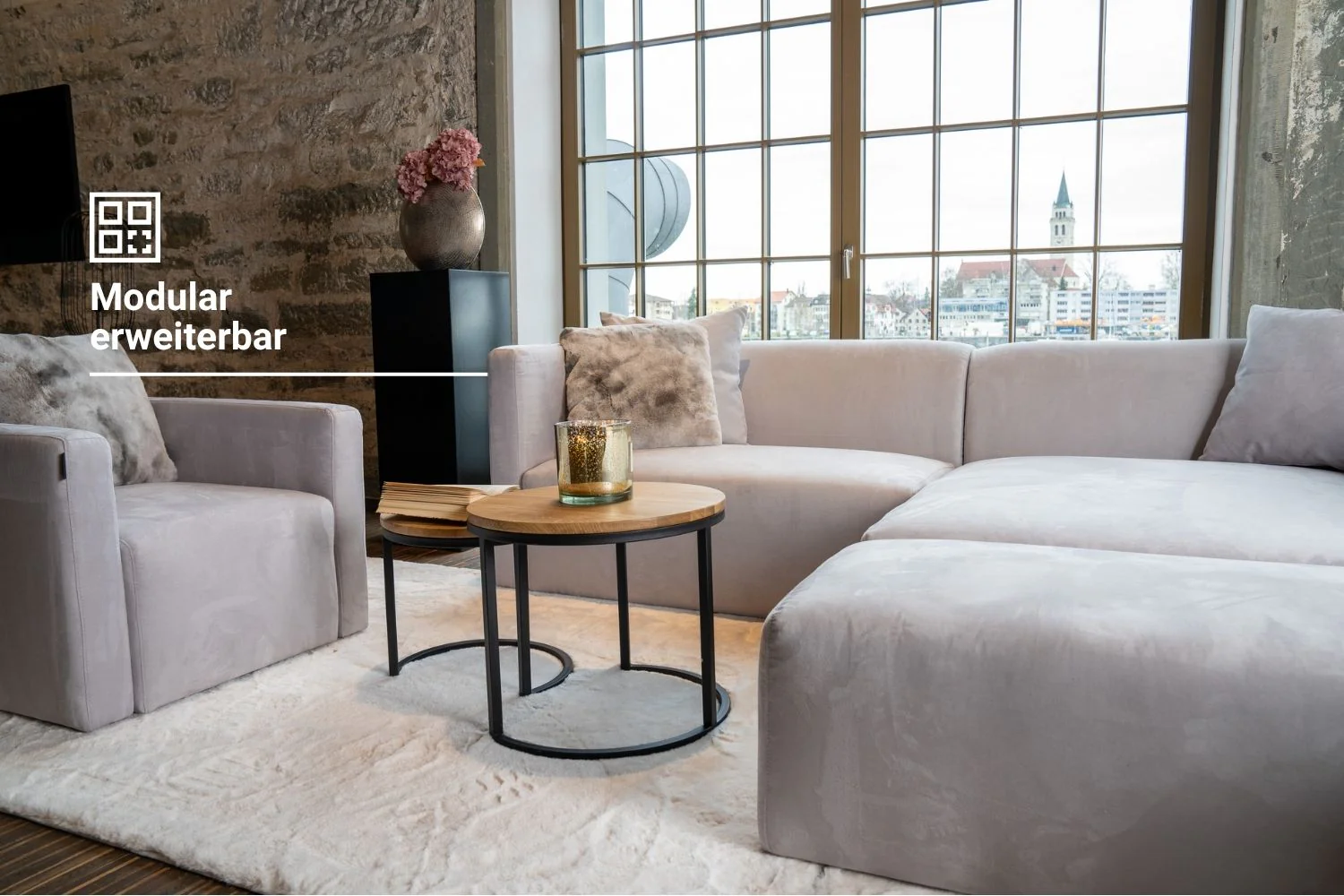 Outlet - Modulares  Sofa Paula - Showroom München - Image 4