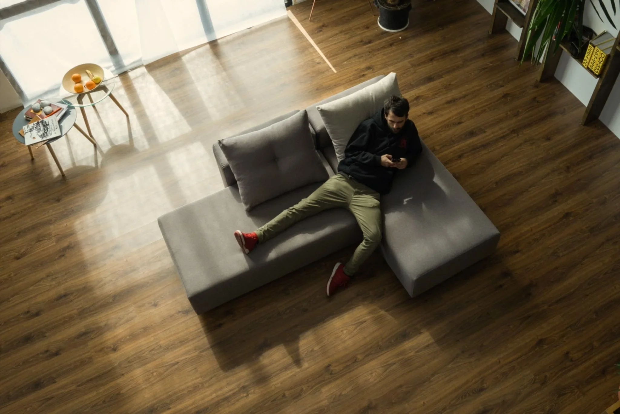 Outlet - Modulares Sofa Amelie mit Schlaffunktion Baumwolle - Image 11