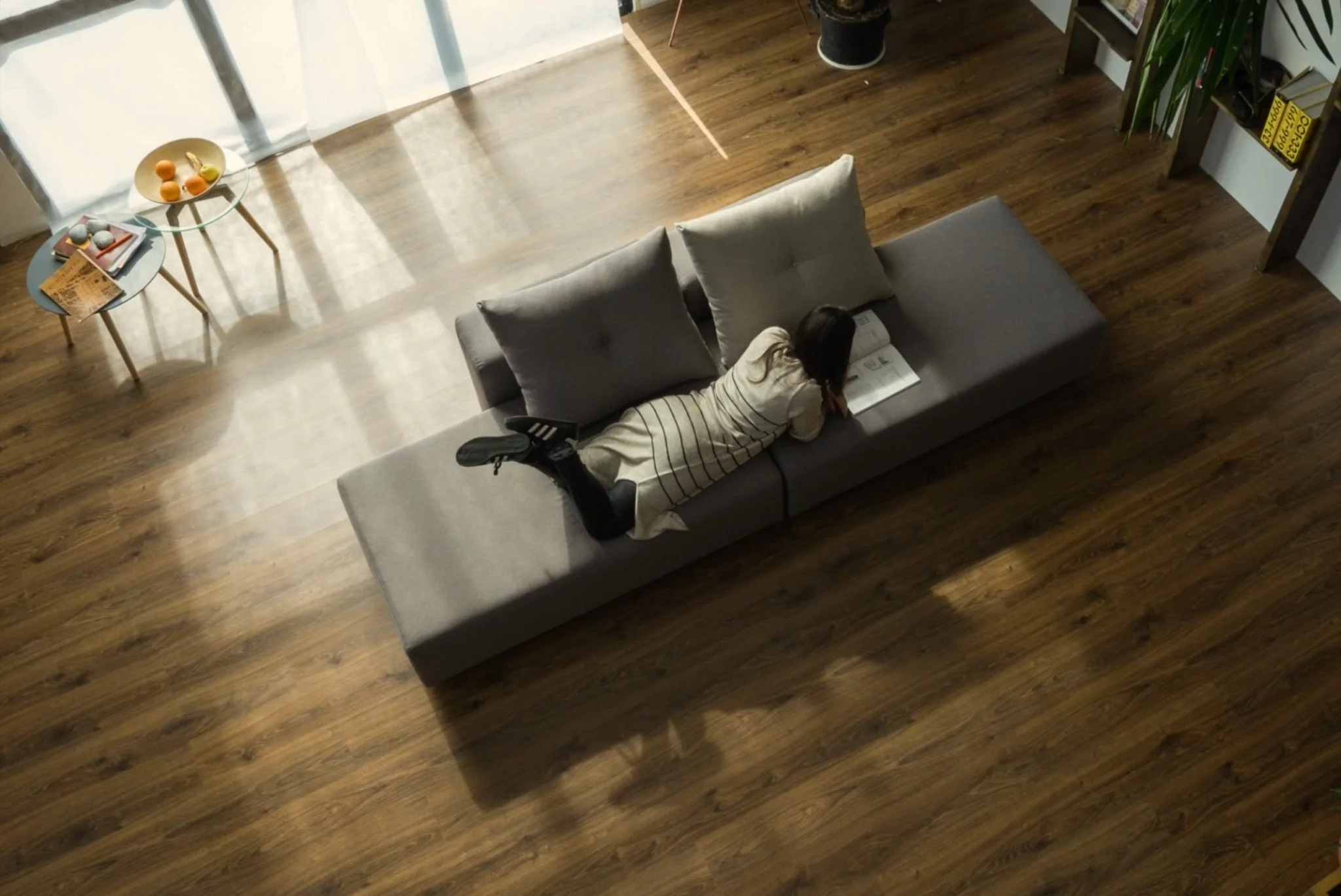 Outlet - Modulares Sofa Amelie mit Schlaffunktion Baumwolle - Image 12