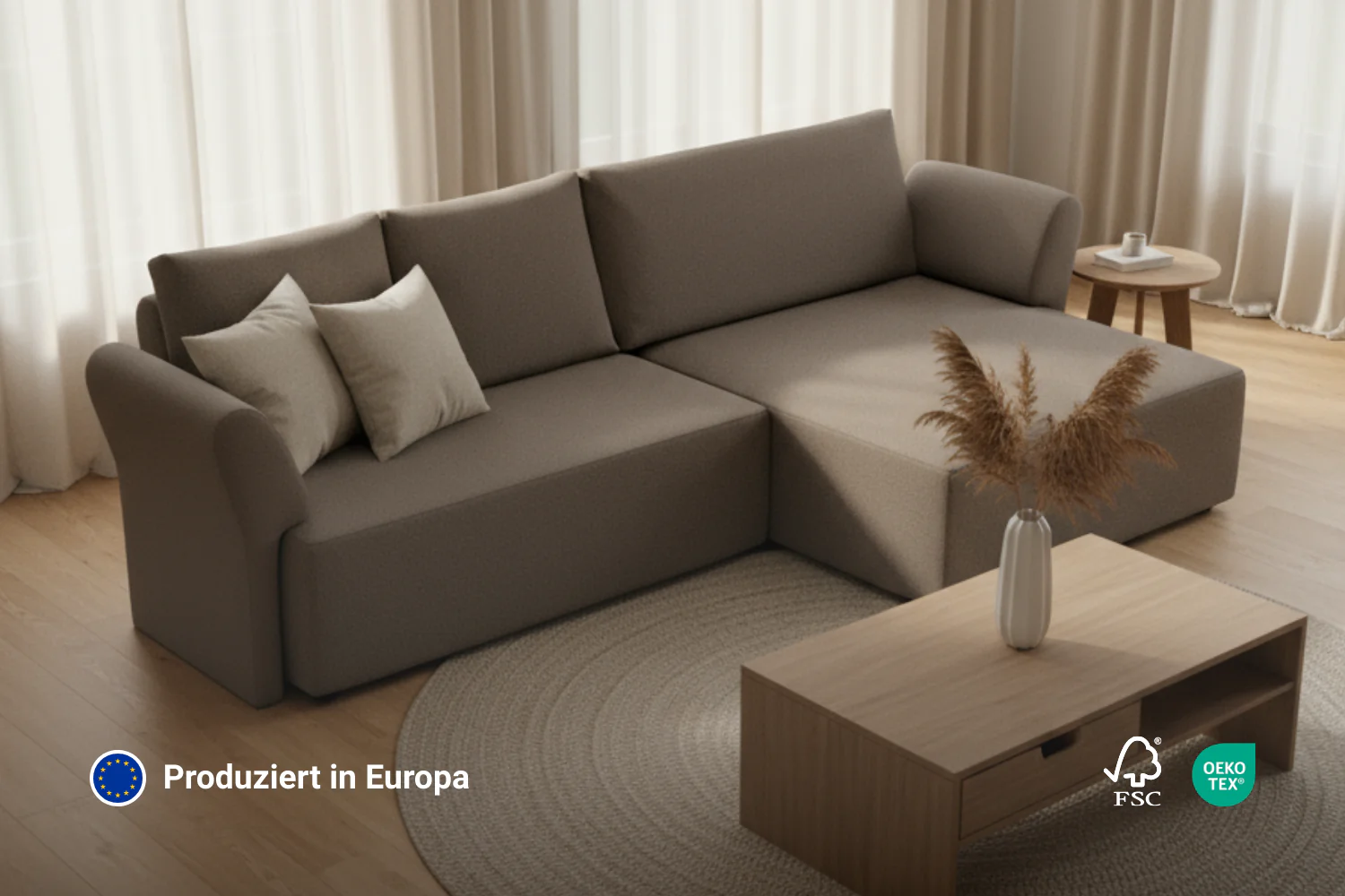 Outlet - Modulares Sofa Amy 4-Sitzer mit Schlaffunktion Showroom Düsseldorf - Image 3