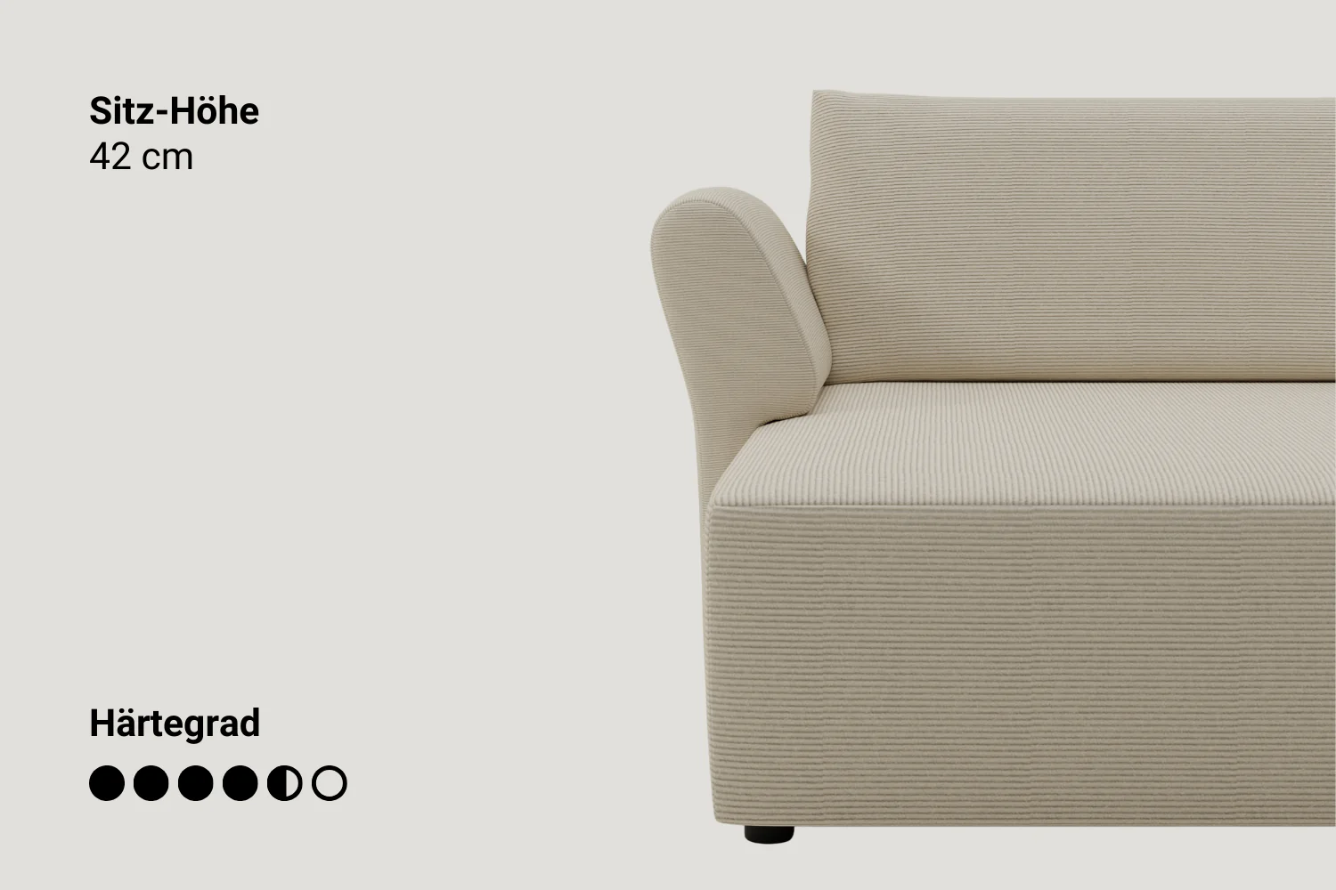 Outlet - Modulares Sofa Amy 4-Sitzer mit Schlaffunktion Showroom Düsseldorf - Image 6