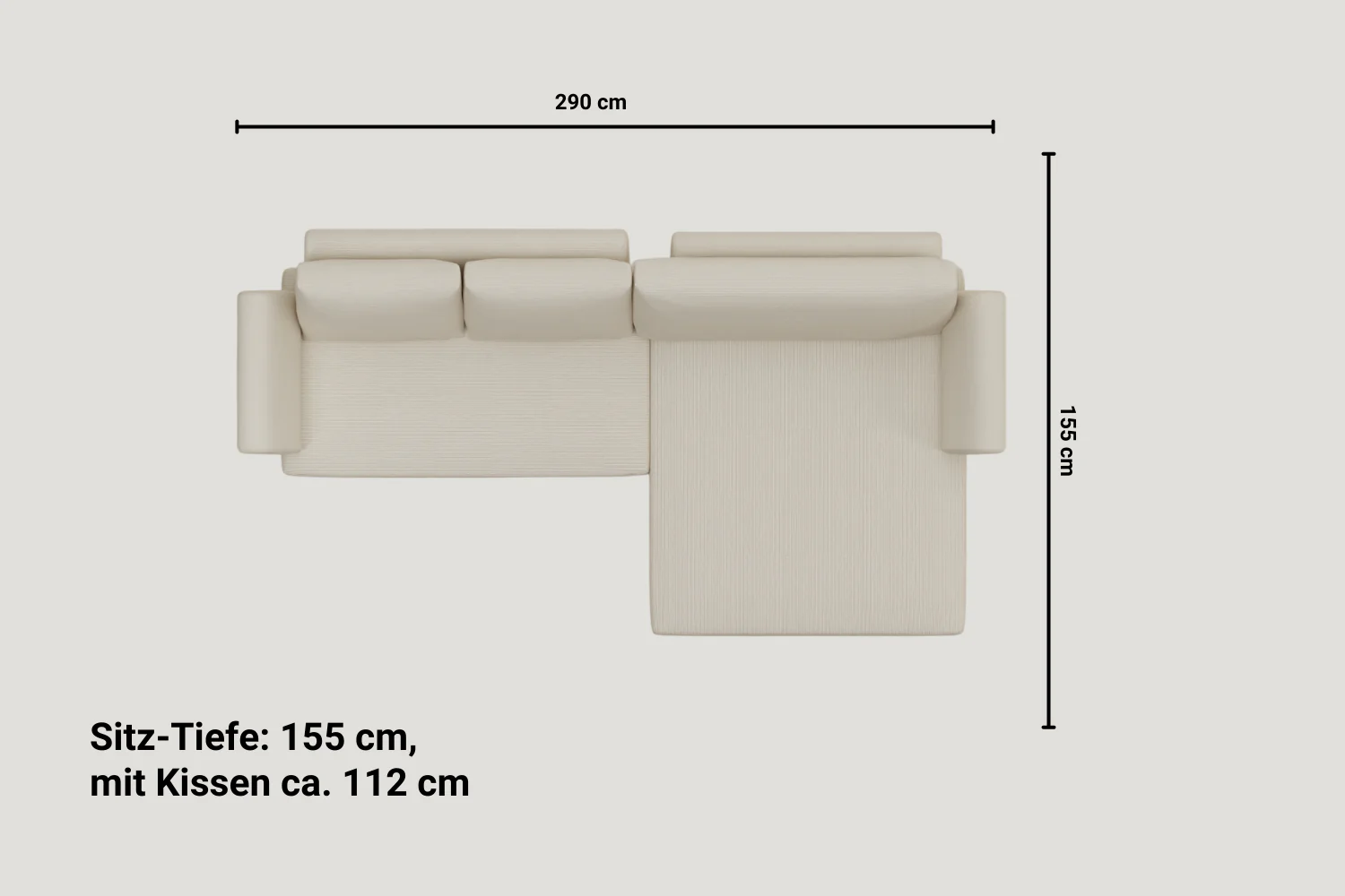 Outlet - Modulares Sofa Amy 4-Sitzer mit Schlaffunktion Showroom Düsseldorf - Image 7