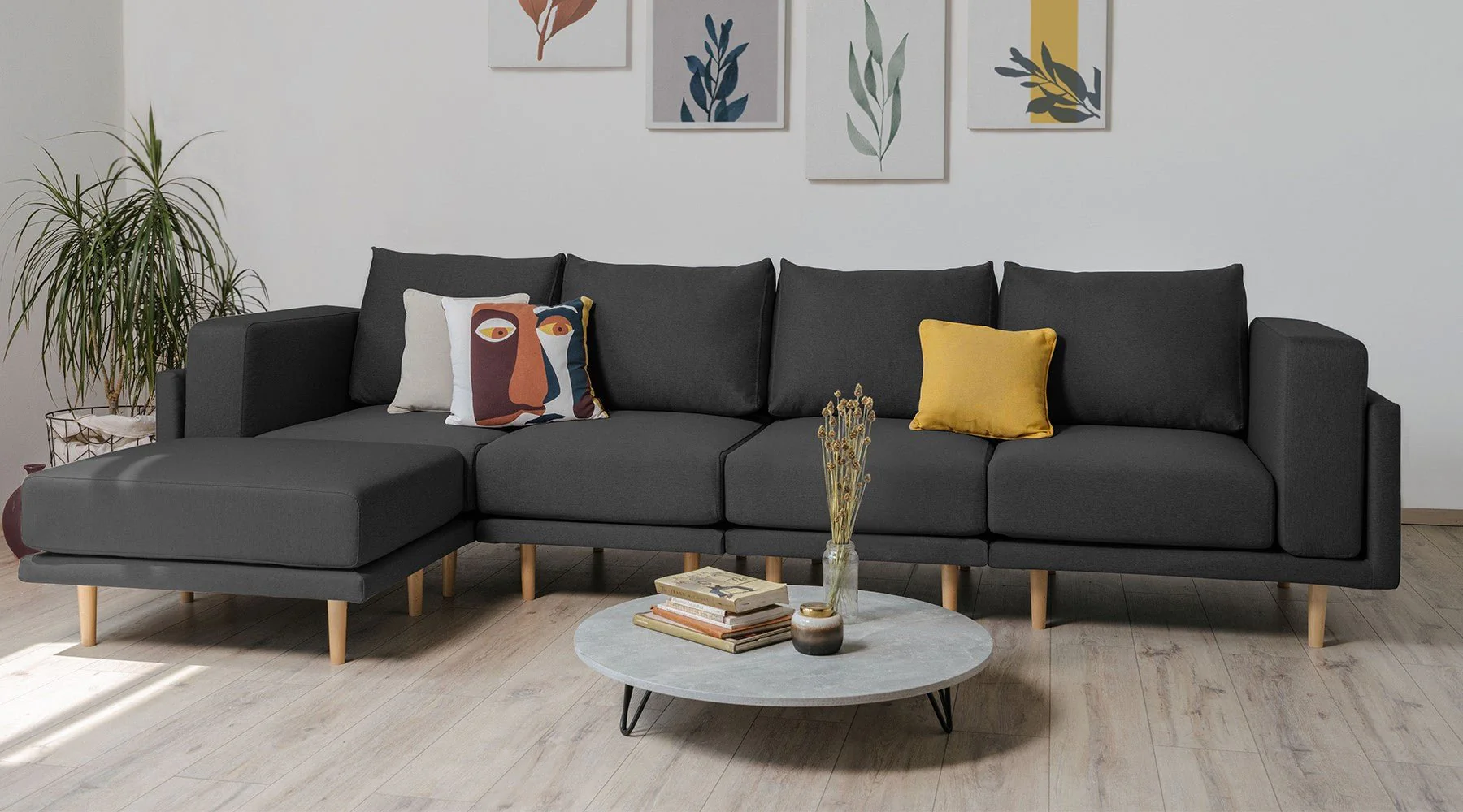 Outlet - Modulares Sofa Donna XL mit Schlaffunktion