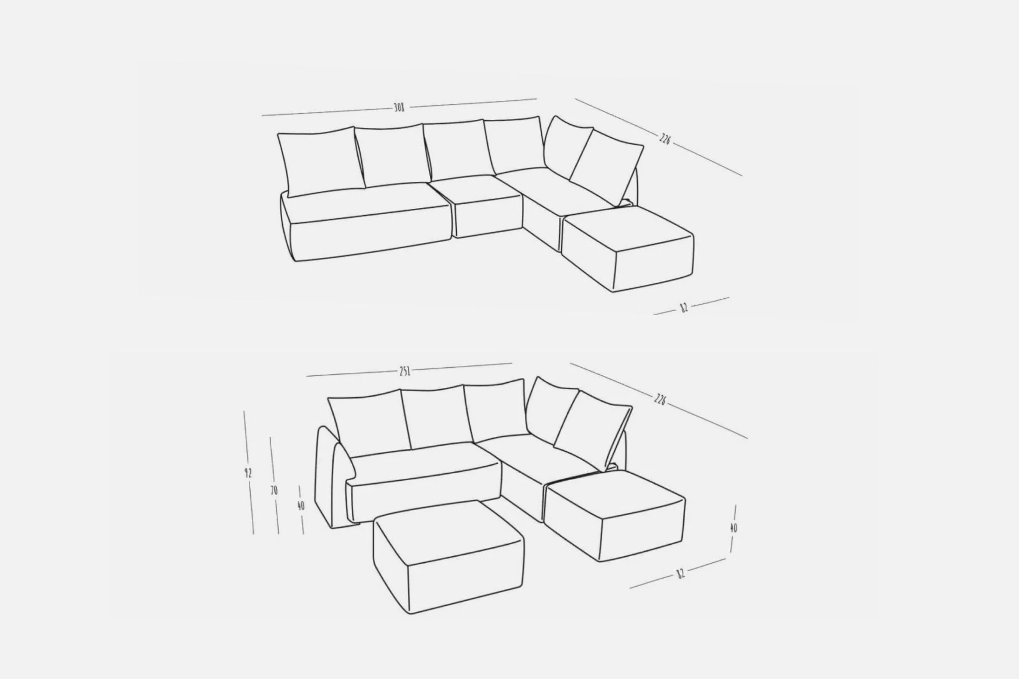 Outlet - Modulares Sofa May mit Schlaffunktion Showroom Wien - Image 4