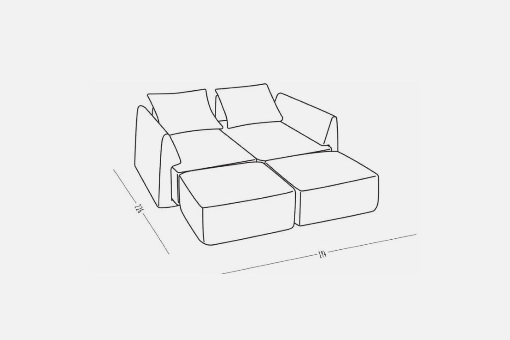 Outlet - Modulares Sofa May mit Schlaffunktion Showroom Wien - Image 6
