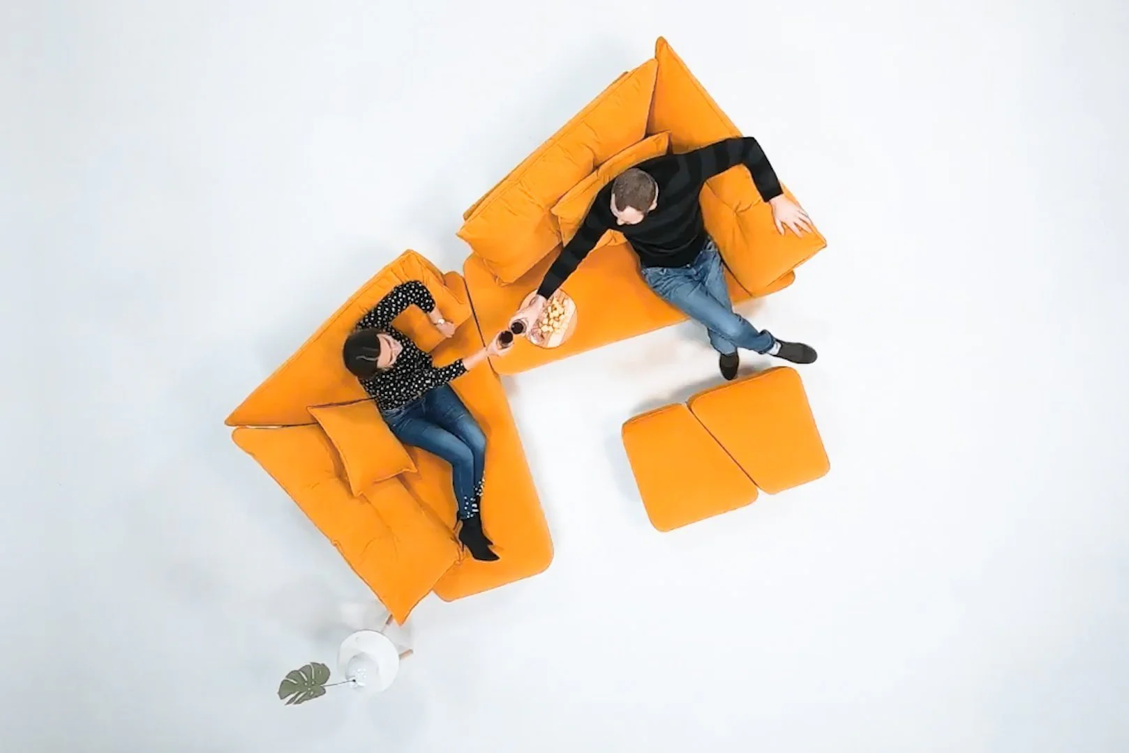 Outlet - Modulares Sofa Mike mit Schlaffunktion Rechts-Variante - Image 4