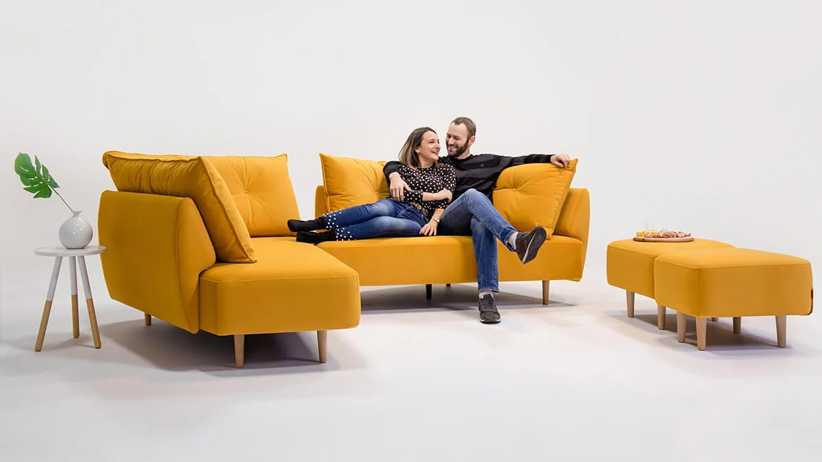 Outlet - Modulares Sofa Mike mit Schlaffunktion Rechts-Variante - Image 8