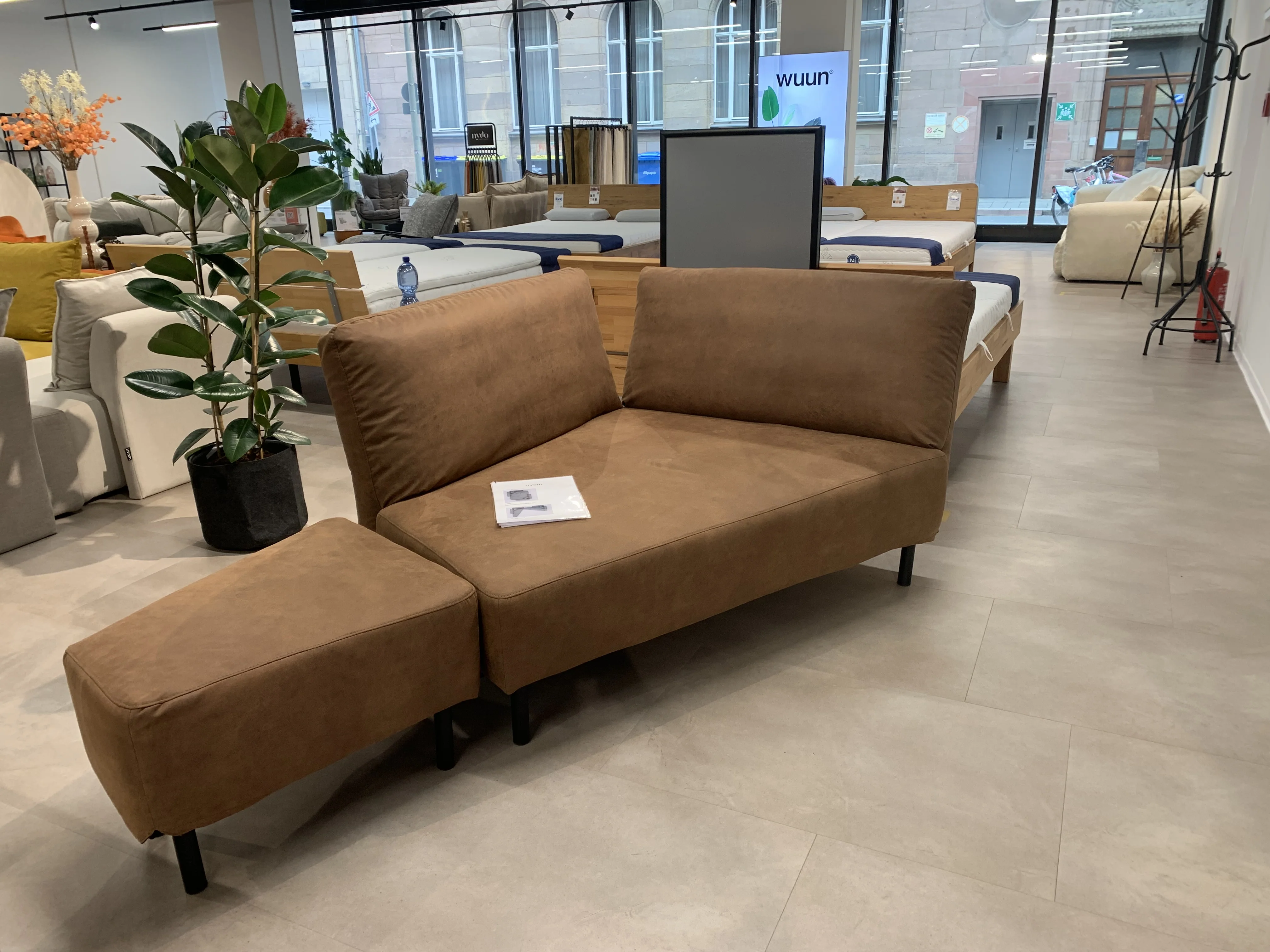 Outlet - Modulares Sofa Mike mit Schlaffunktion Showroom Nürnberg