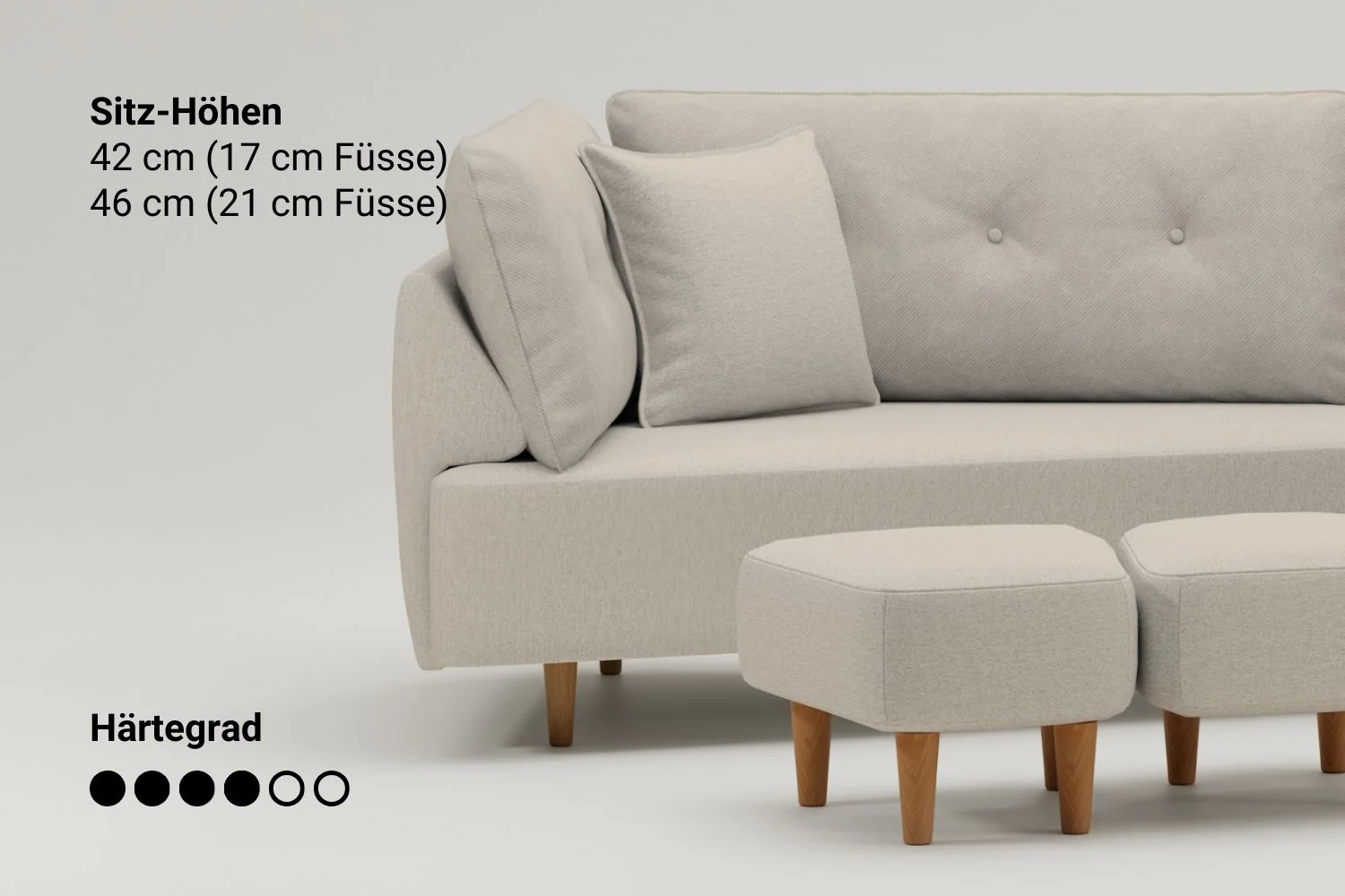 Outlet-Modulares Sofa Mike mit Schlaffunktion - Stoff Nova - Image 6