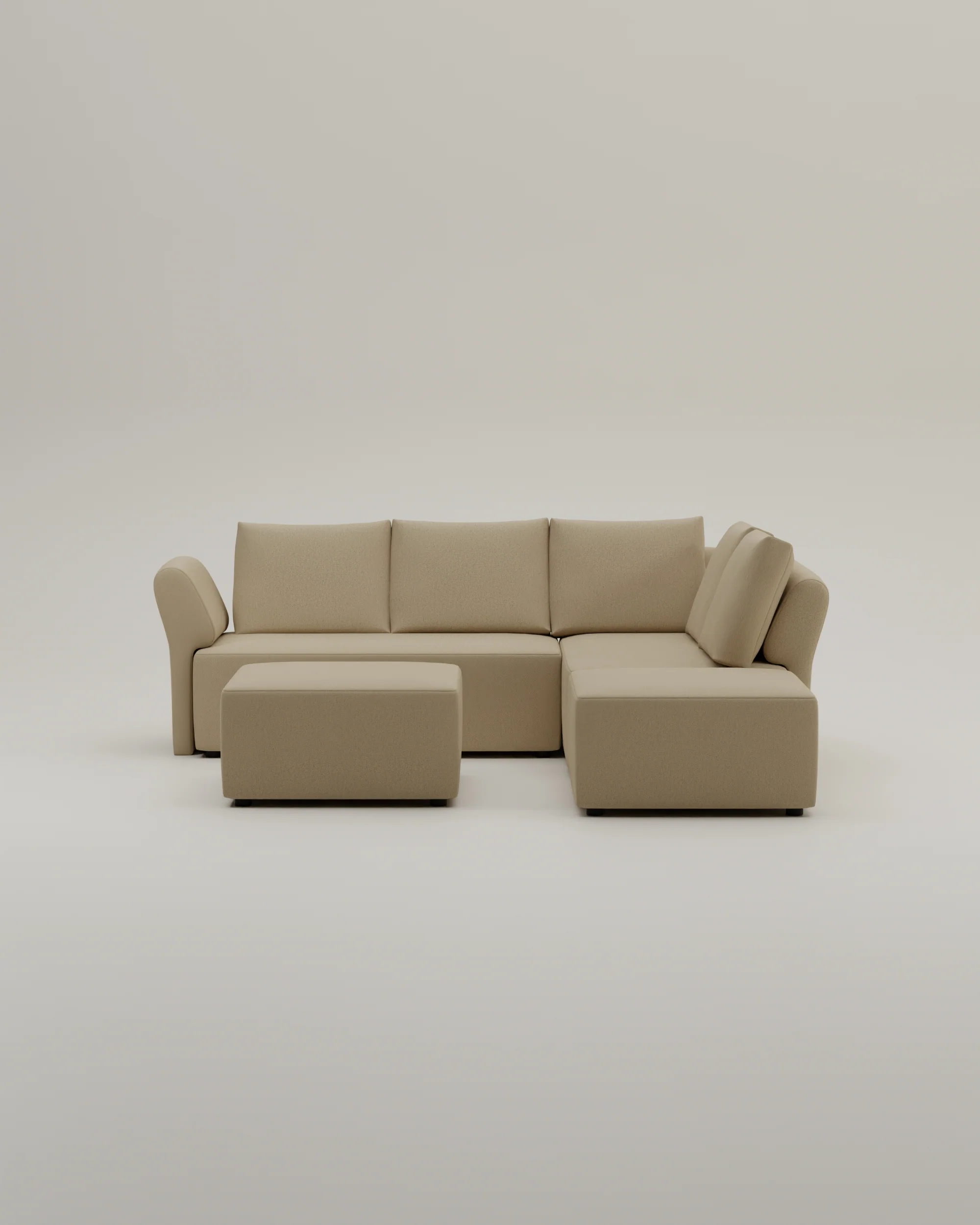 Stoffbezug - Modulares Ecksofa Amy mit Schlaffunktion - Individuell Berlin - Image 54