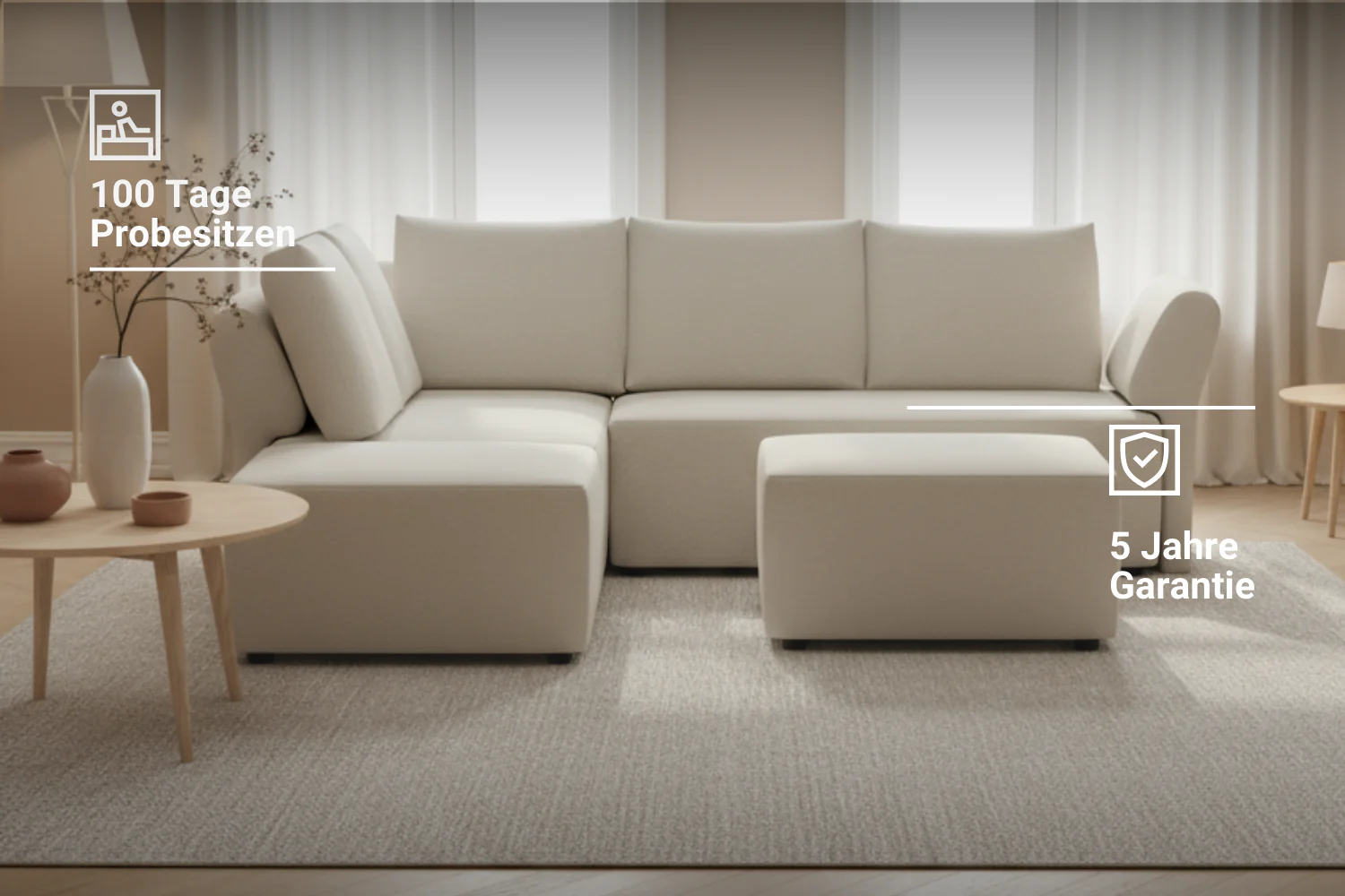 Stoffbezug - Modulares Ecksofa Amy mit Schlaffunktion - Individuell Berlin - Image 6