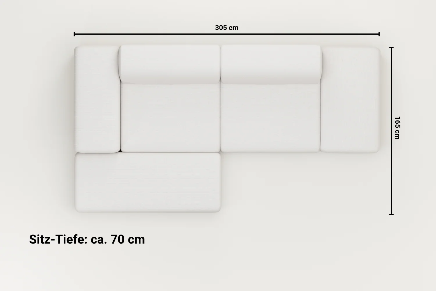 Modulares Ecksofa Nina 4-Sitzer mit Schlaffunktion - Image 10