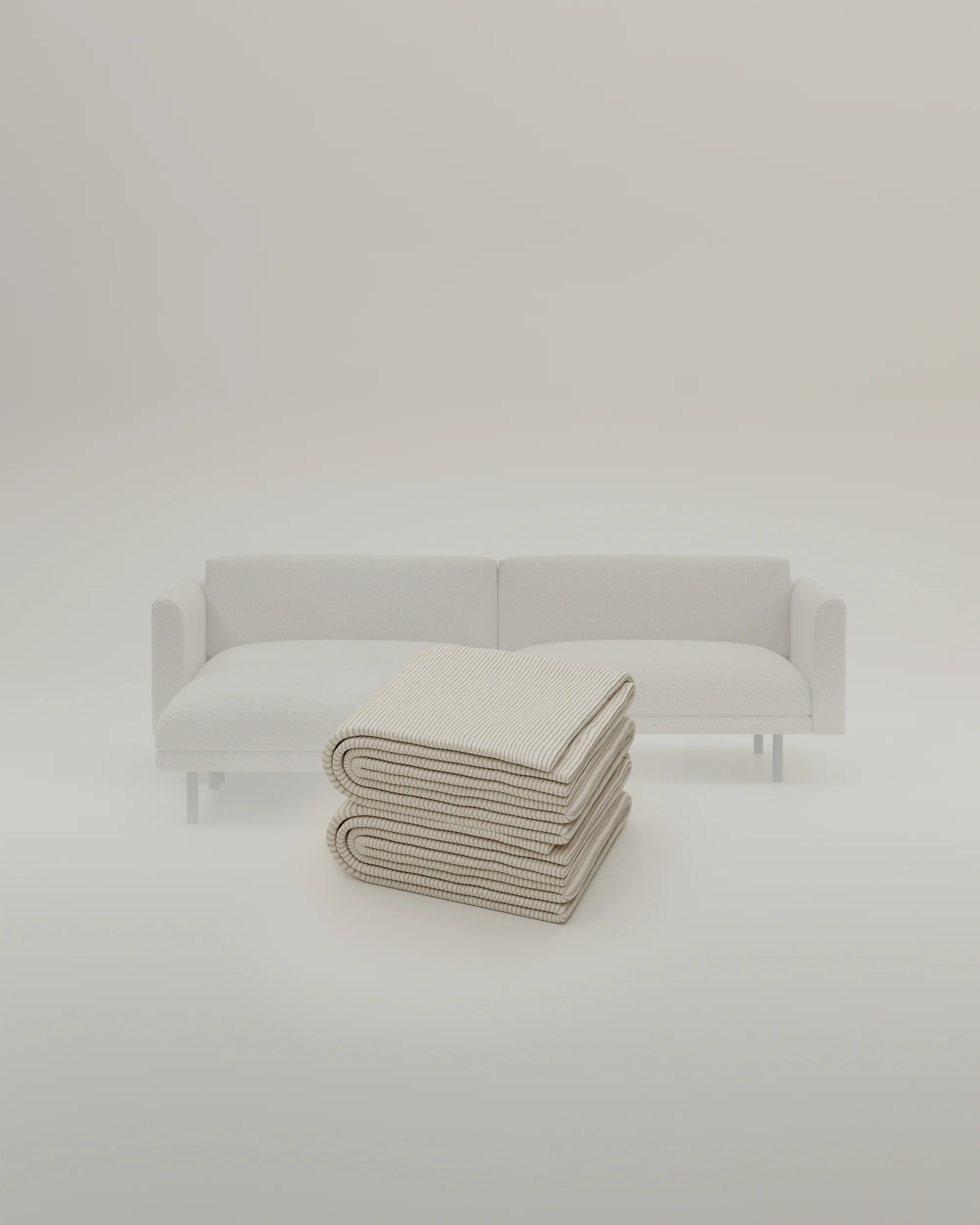 Stoffbezug - Modulares Sofa Aera 2.5-Sitzer mit Hocker und Schlaffunktion - Image 14
